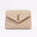 Saint Laurent Womens Lou Lou Nude Small