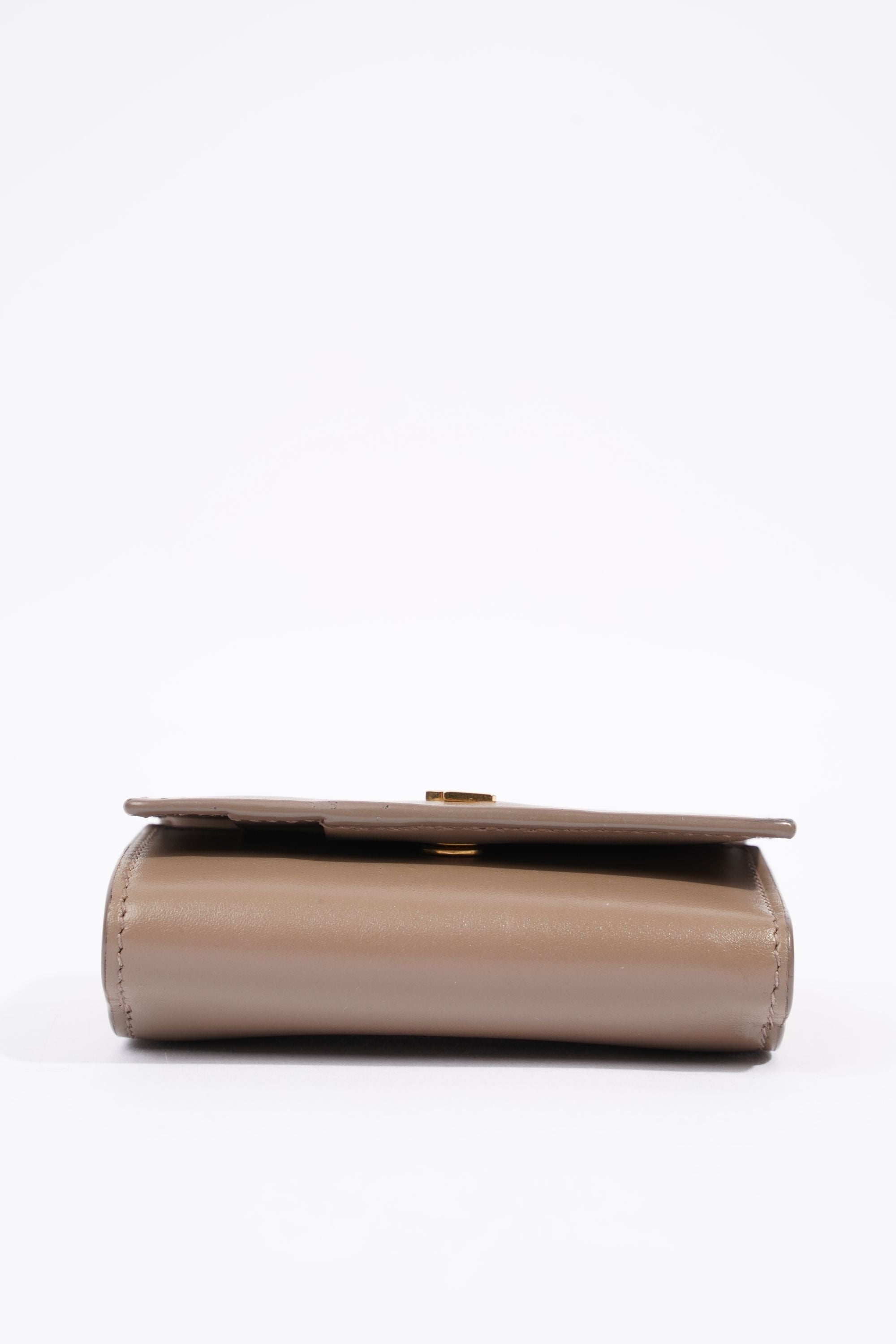 Saint Laurent Crossbody Purse Grey Leather