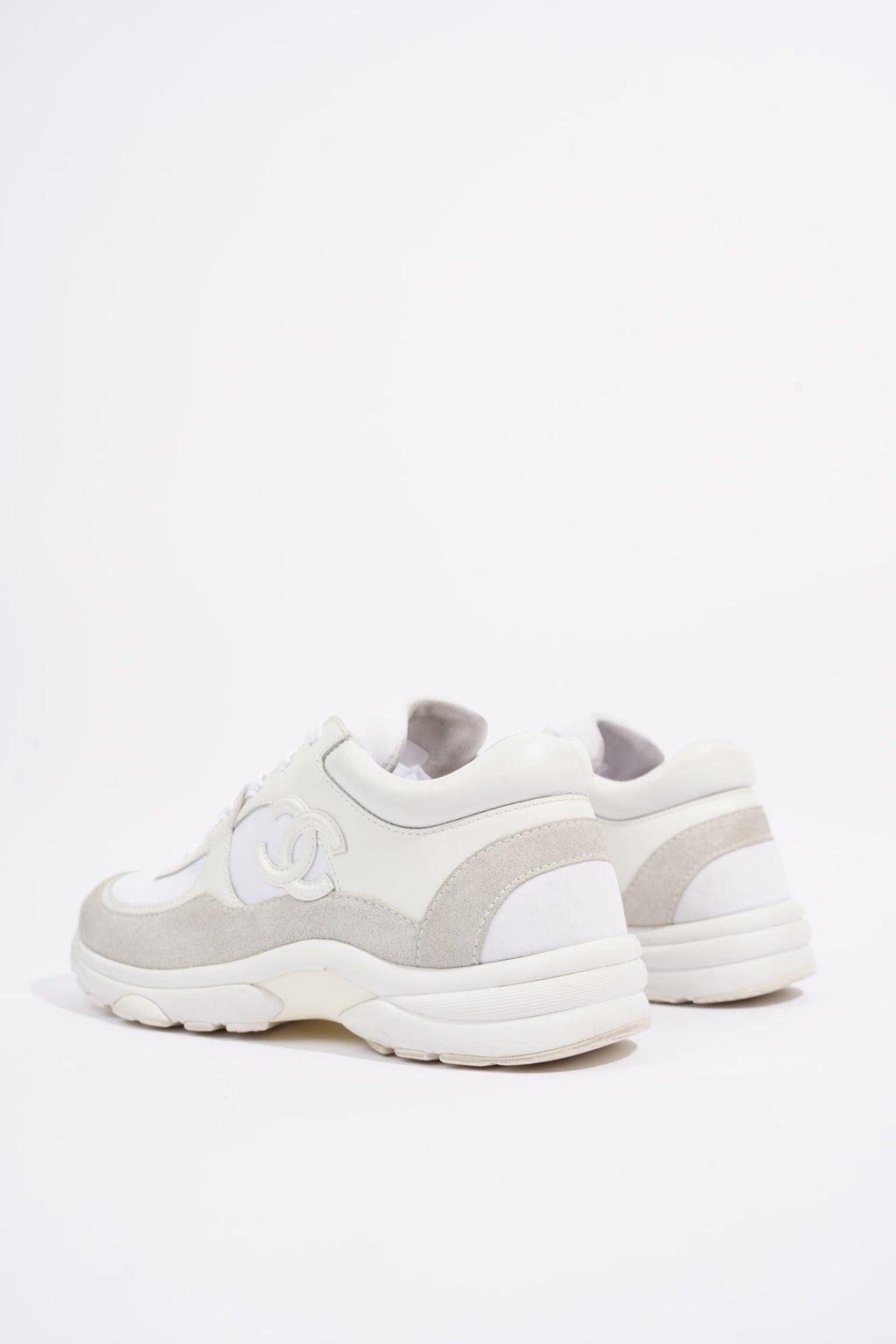Chanel Womens Logo Runners White EU 35.5 / UK 2.5