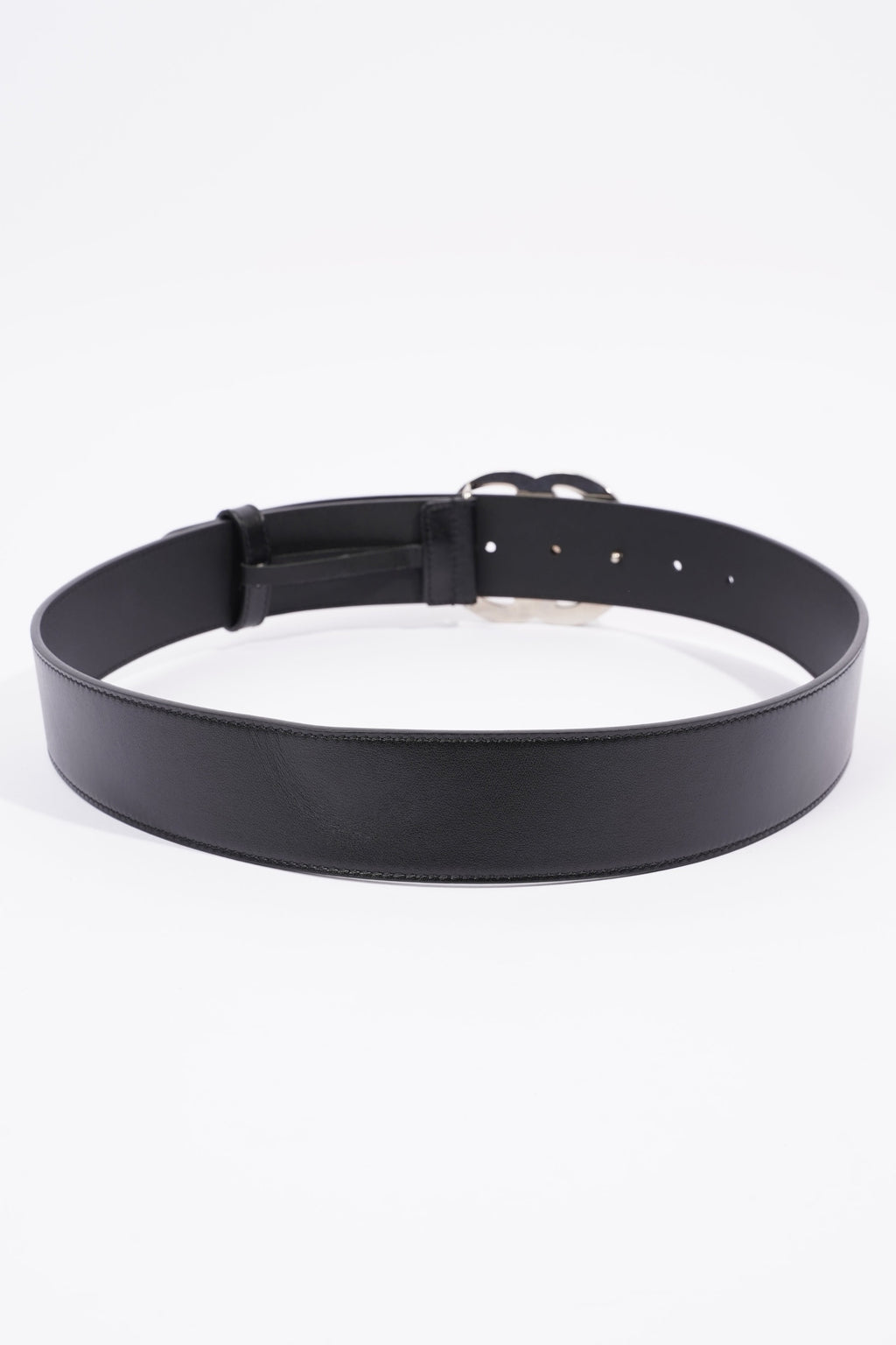 Gucci Marmont Belt Black / Silver Leather 80cm 32"