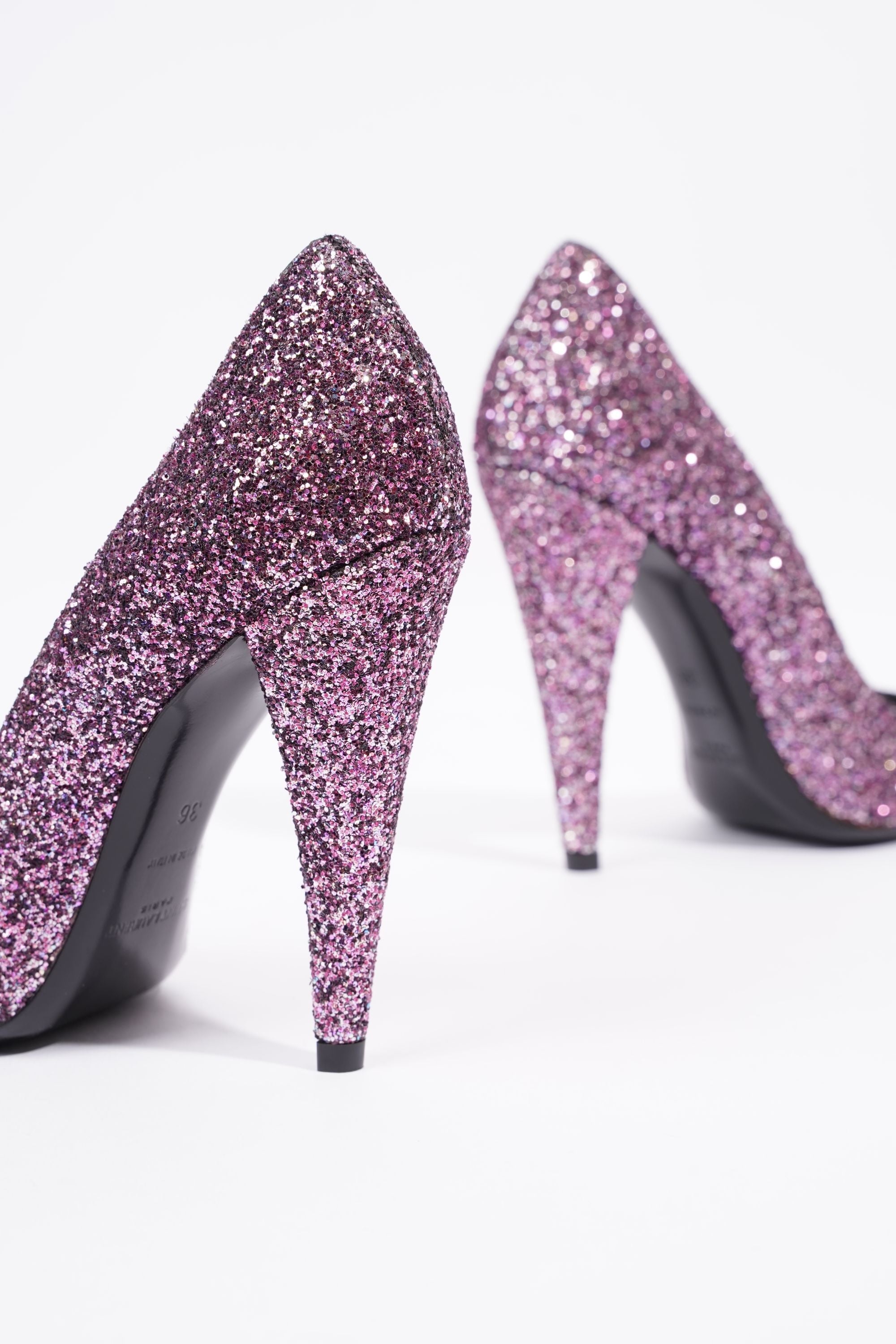 Saint Laurent Anja Pink Glitter EU 36 / UK 3