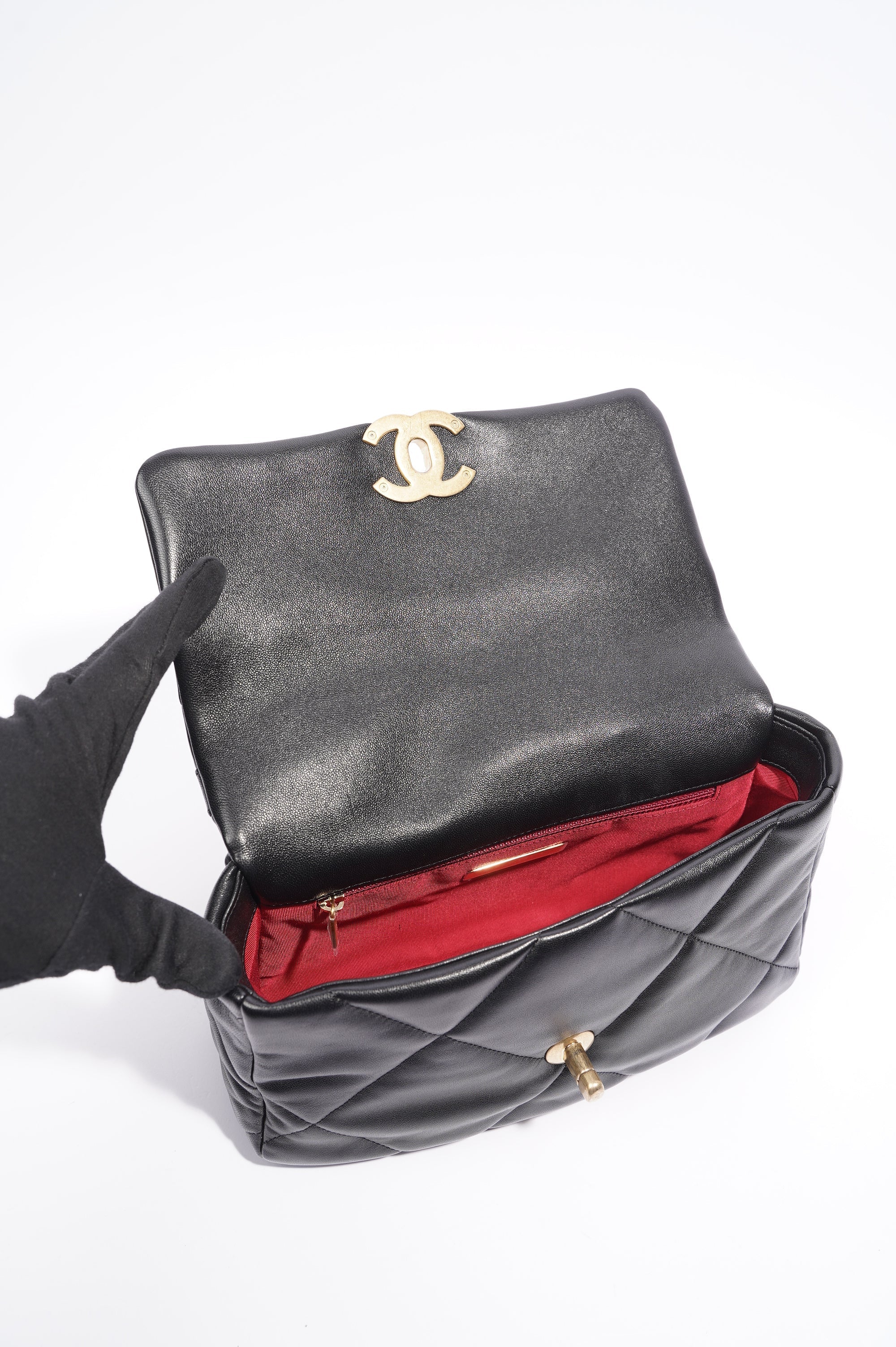 Chanel 19 Bag Black Lambskin Small