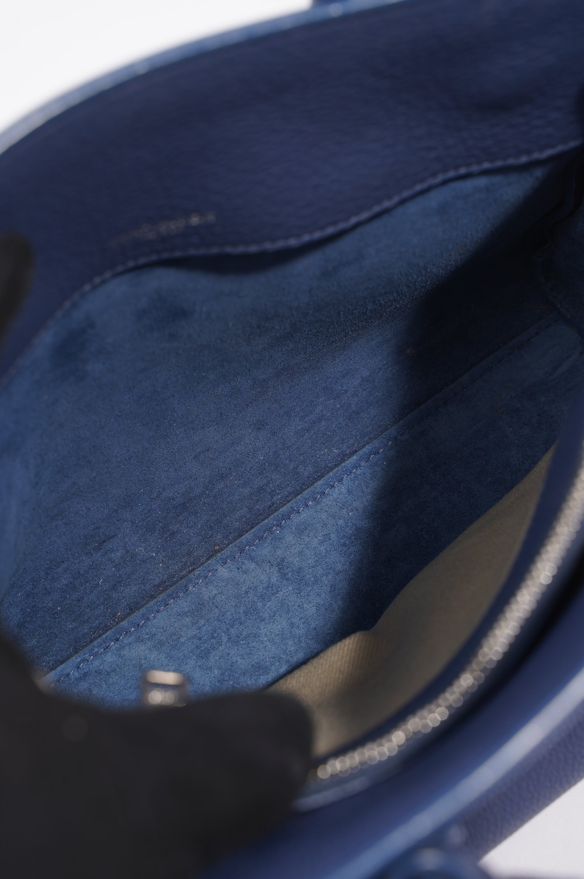 Saint Laurent Womens Sac De Jour Blue Baby