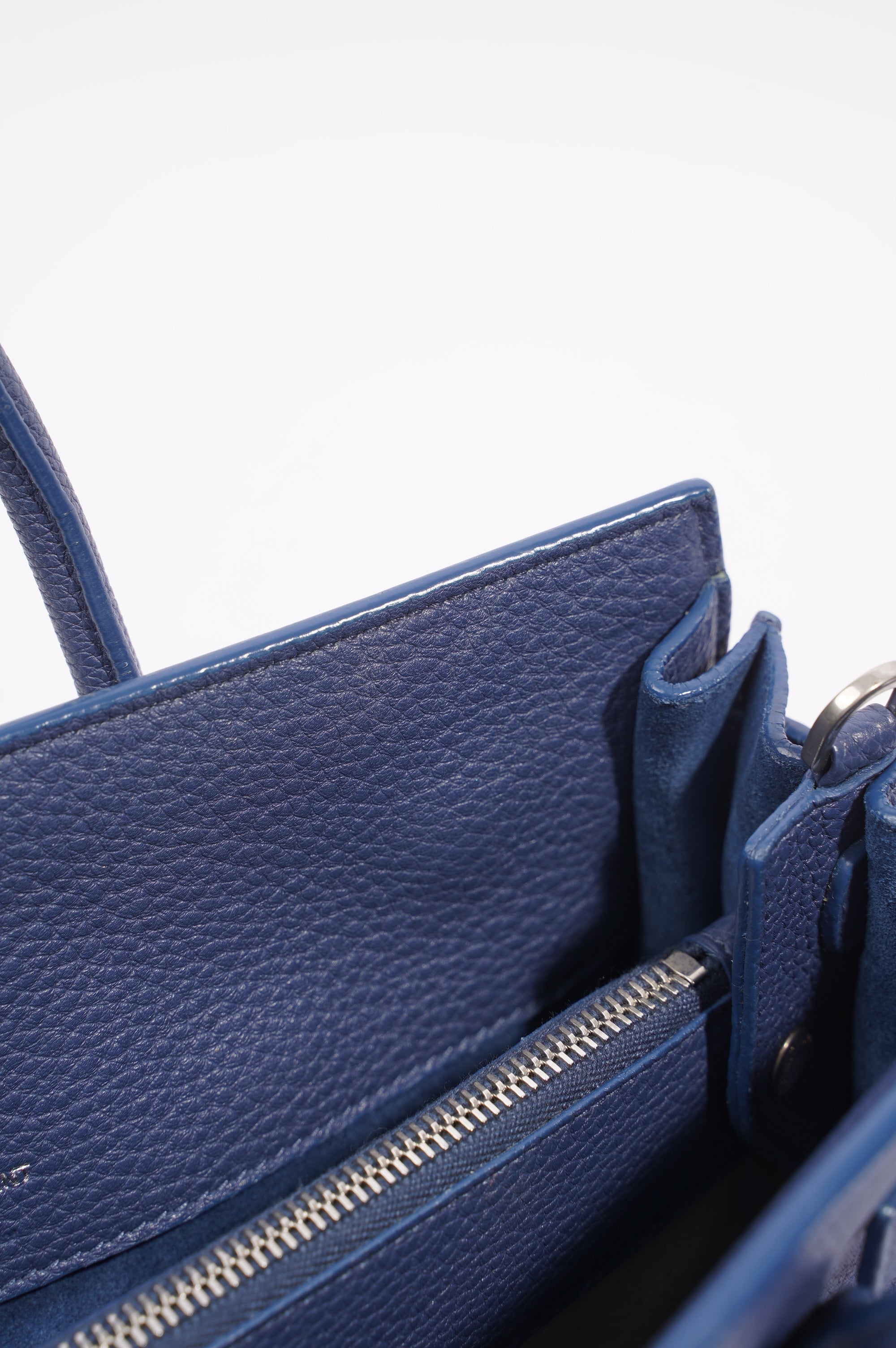 Saint Laurent Womens Sac De Jour Blue Baby
