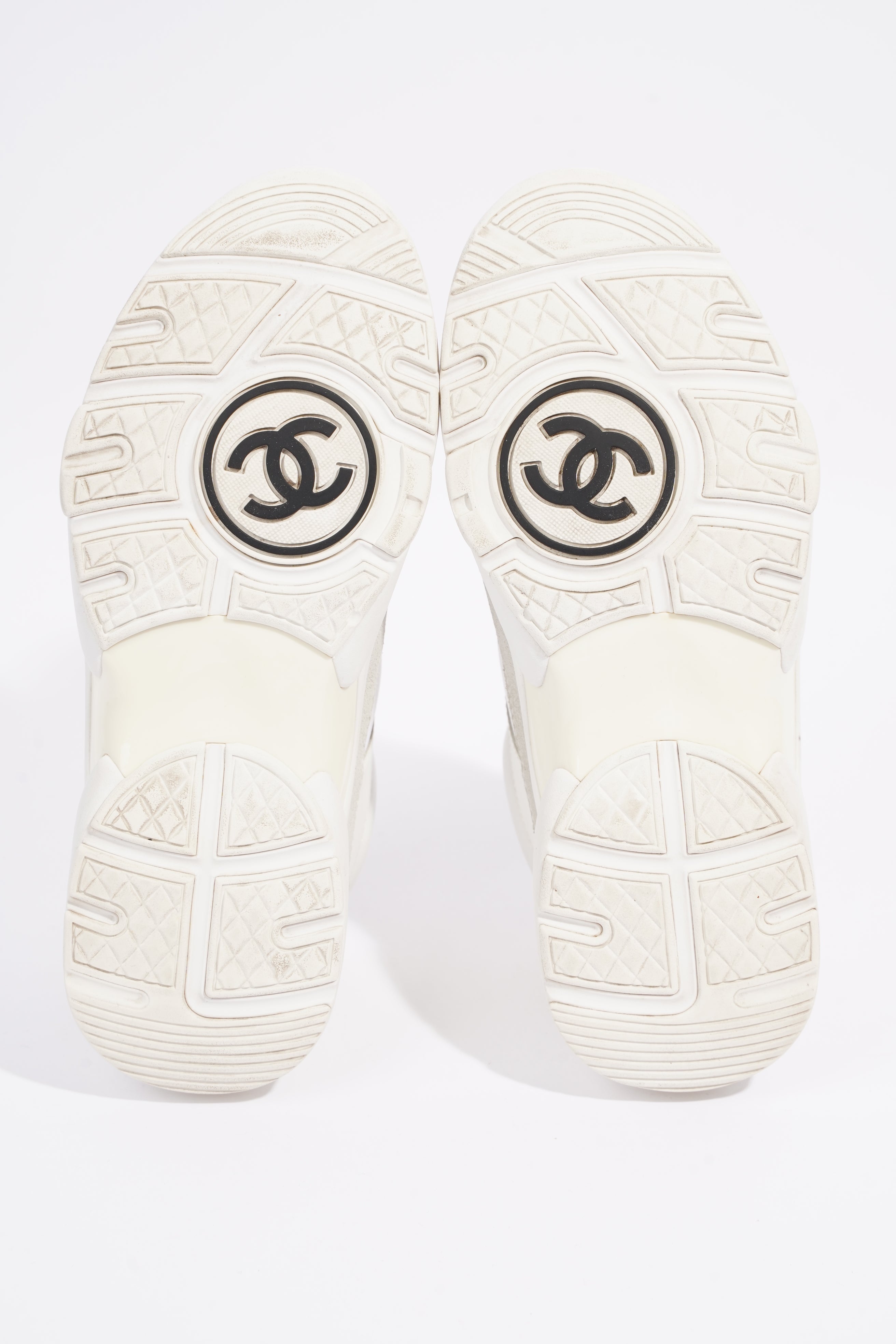 Chanel Womens Logo Runners White EU 35.5 / UK 2.5