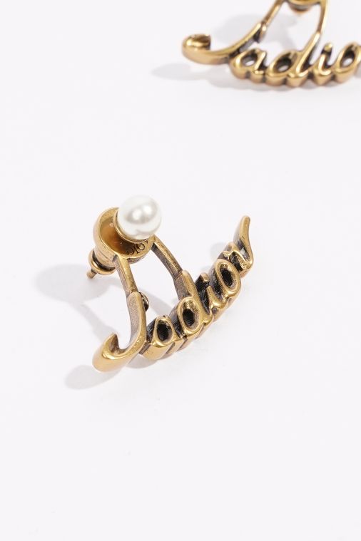 Christian Dior Womens Jadore Earrings Brass