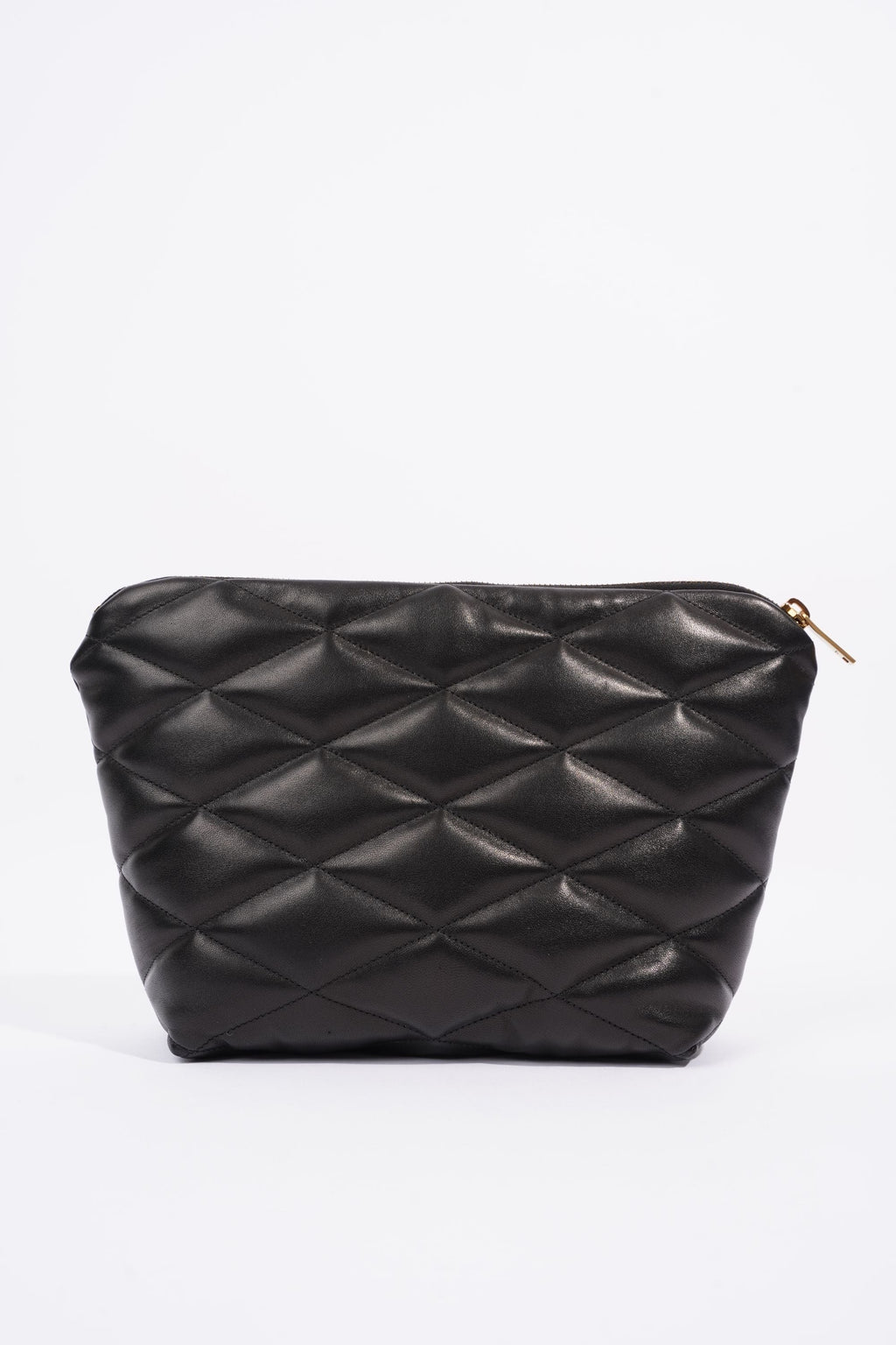 Saint Laurent Womens Sade Pouch Black Leather