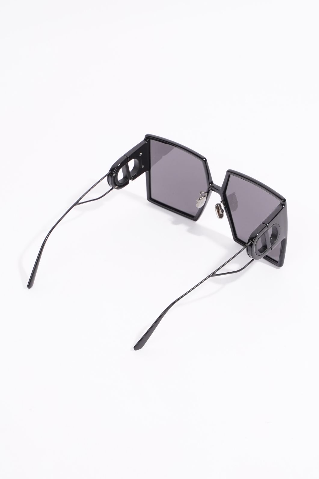 Christian Dior Womens 30 Montaigne Sunglasses Black Acetate