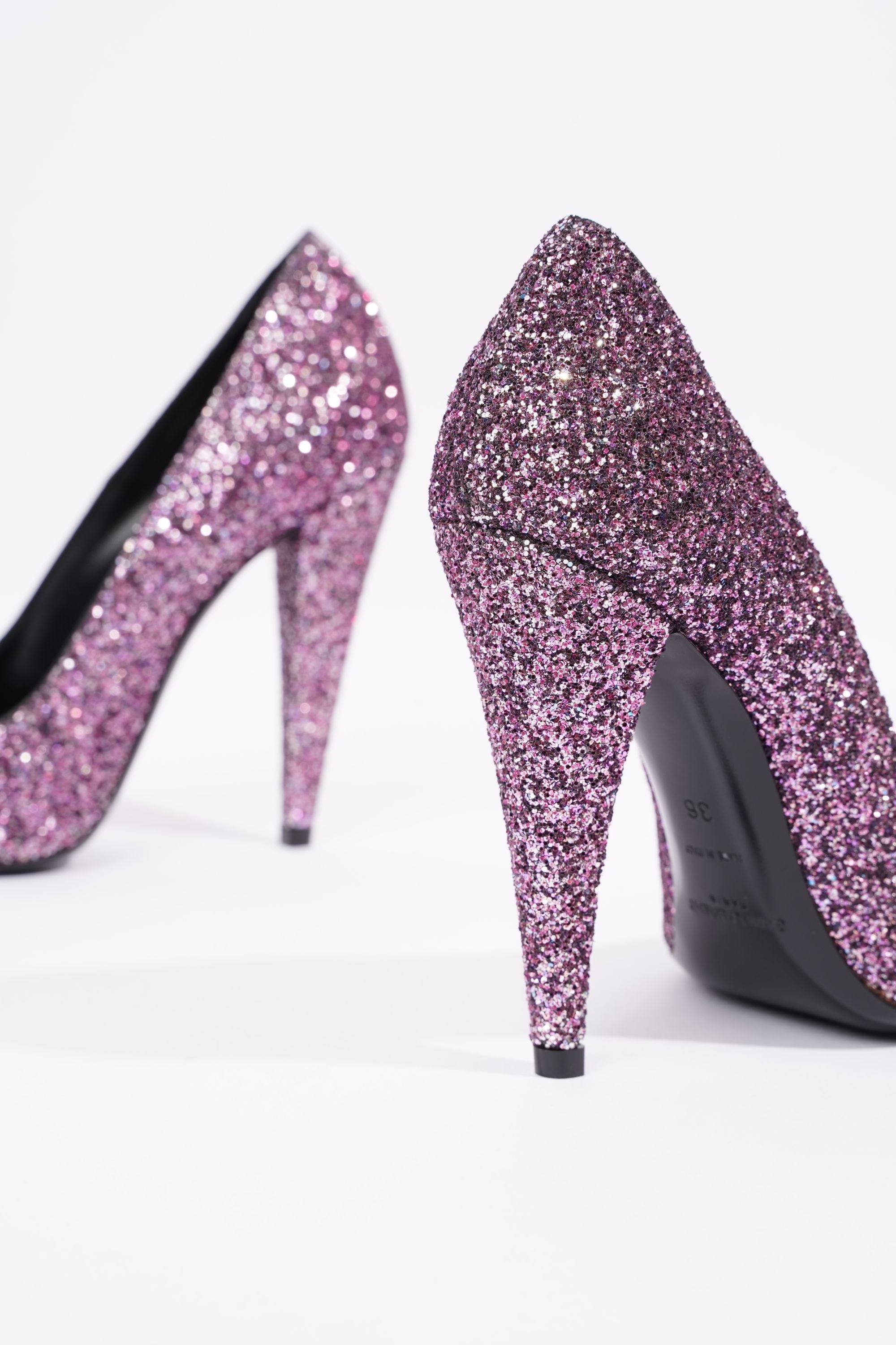 Saint Laurent Anja Pink Glitter EU 36 / UK 3