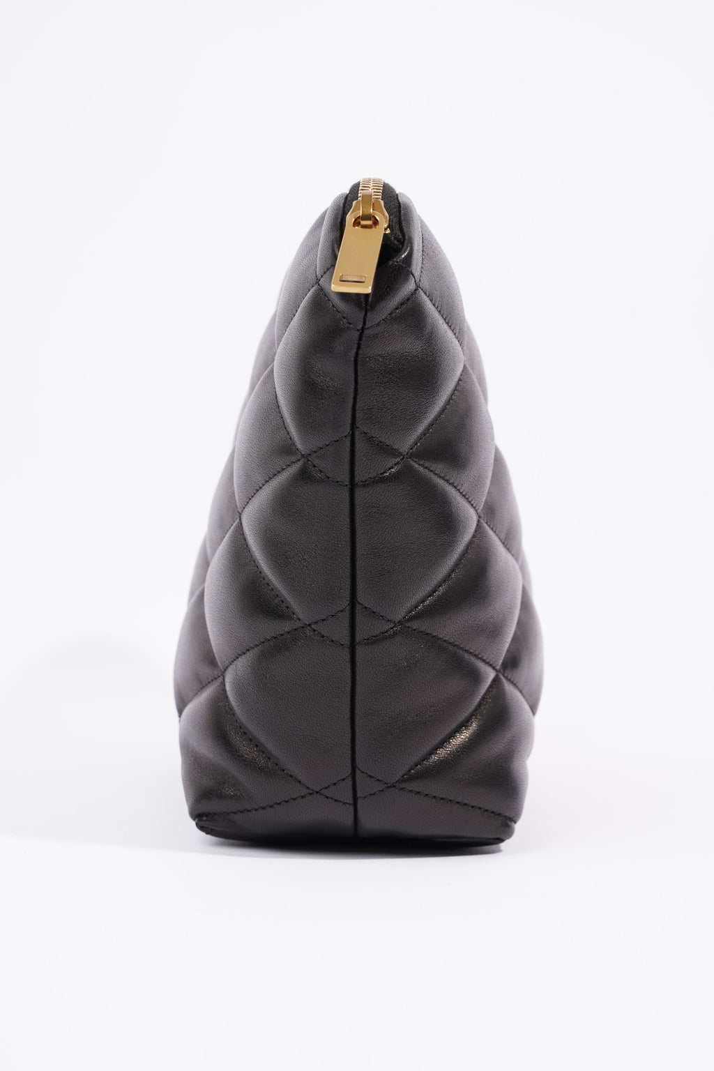Saint Laurent Womens Sade Pouch Black Leather