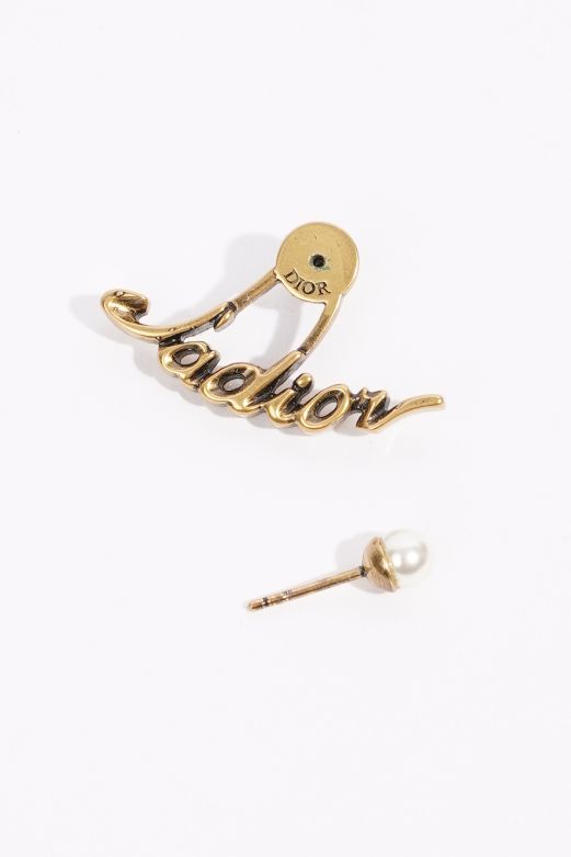 Christian Dior Womens Jadore Earrings Brass