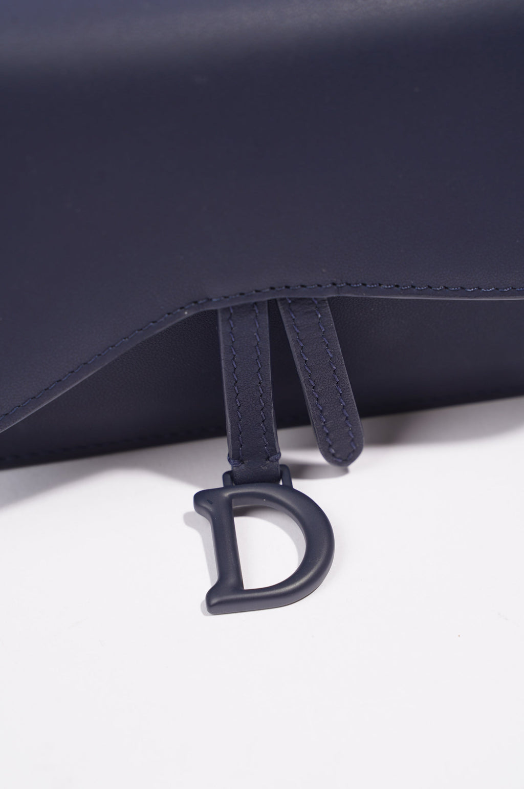 Christian Dior Womens Saddle Belt Pouch Navy