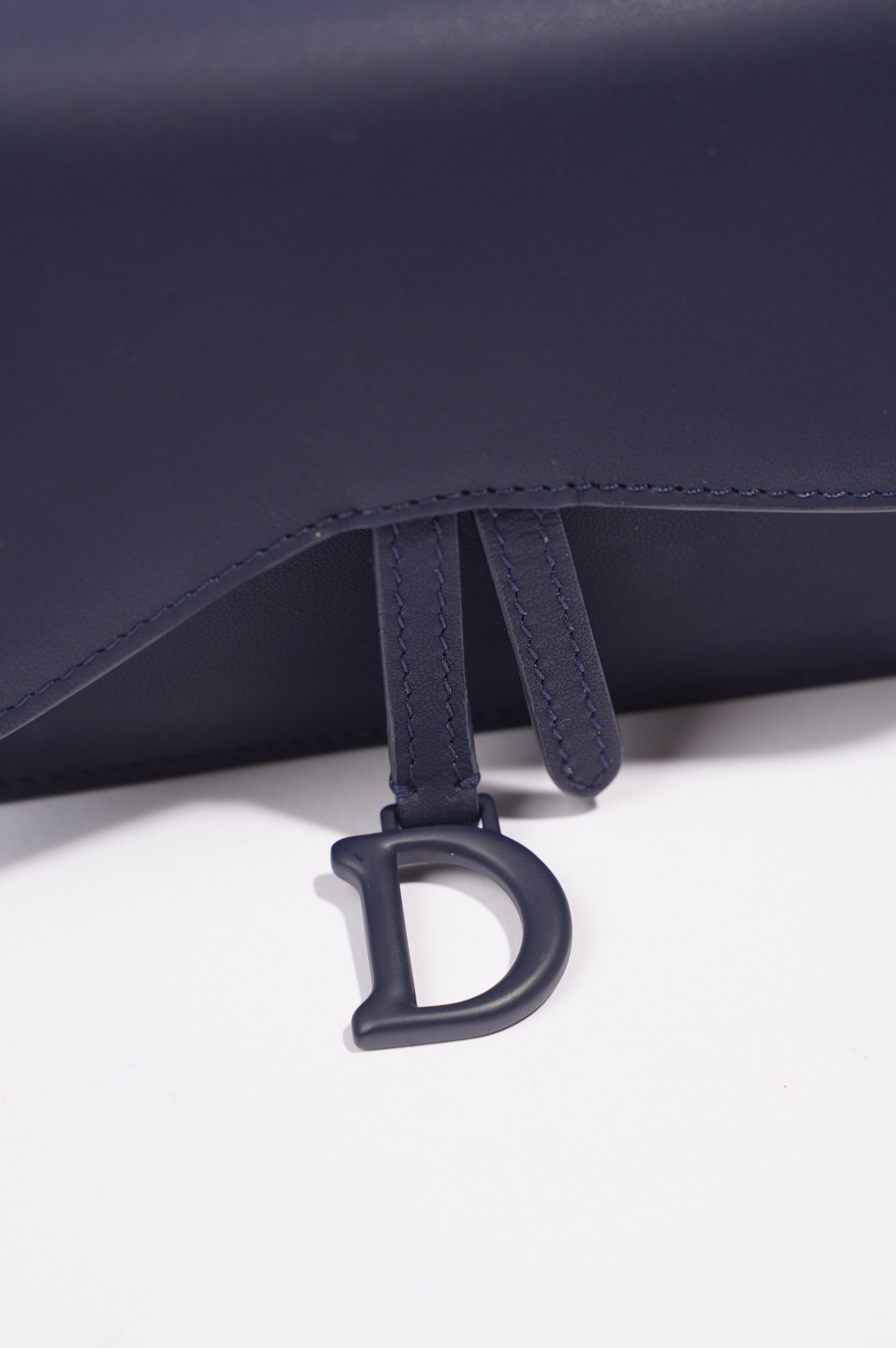 Christian Dior Womens Saddle Belt Pouch Navy