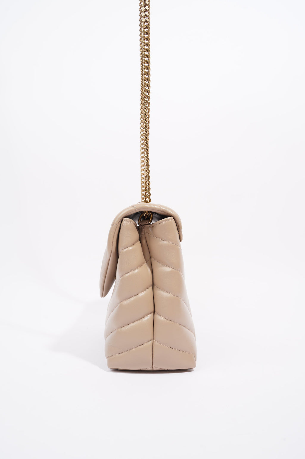 Saint Laurent Womens Lou Lou Nude Small