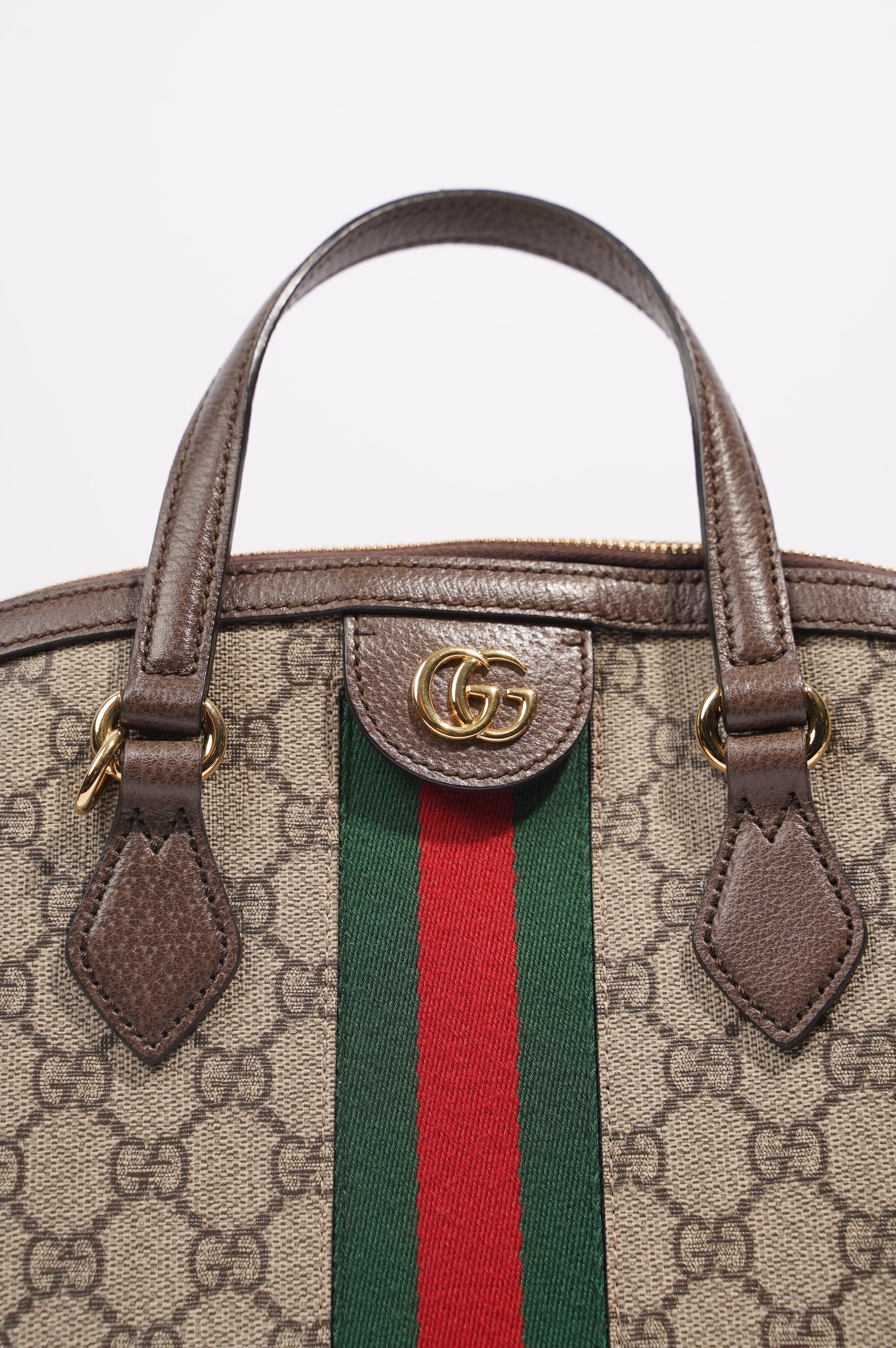 Gucci Womens Ophidia GG Bag Brown / Supreme Canvas