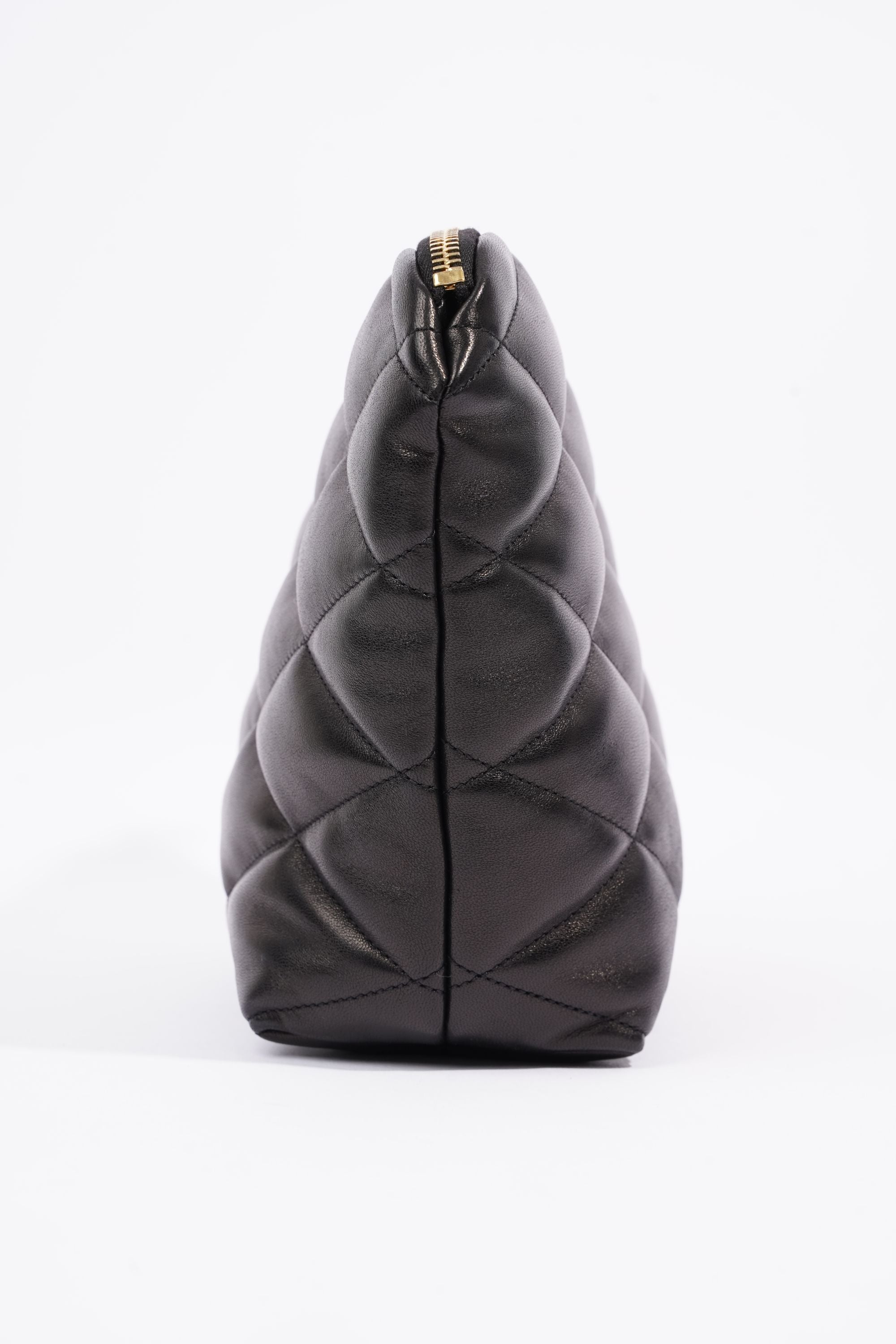 Saint Laurent Womens Sade Pouch Black Leather