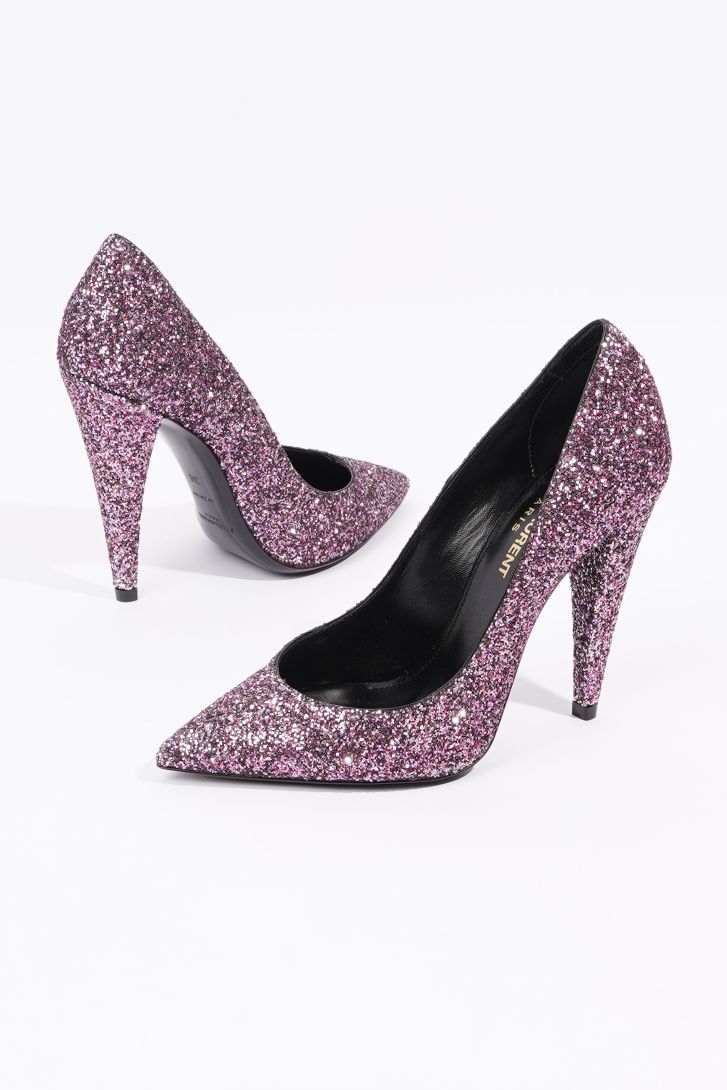 Saint Laurent Anja Pink Glitter EU 36 / UK 3