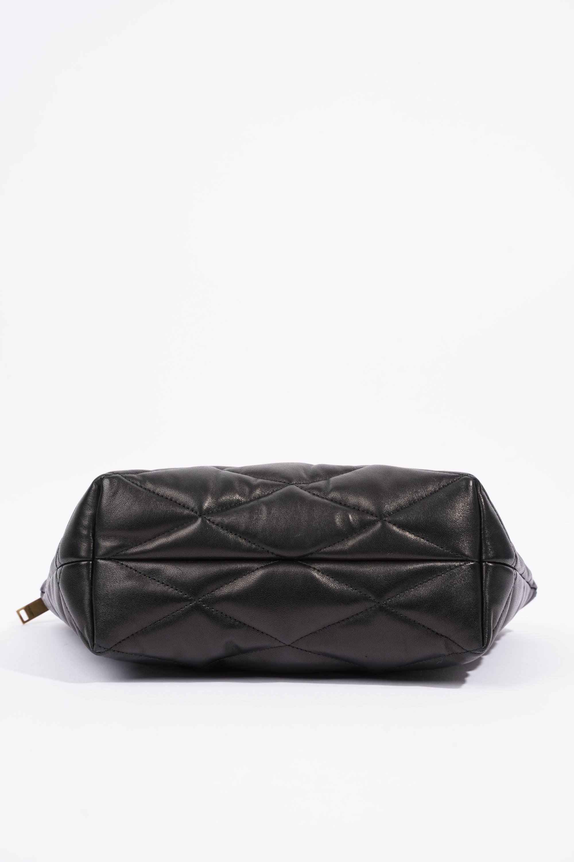 Saint Laurent Womens Sade Pouch Black Leather