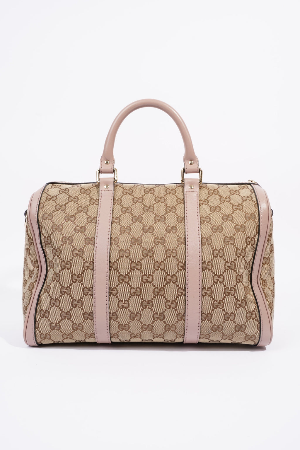 Gucci Womens Boston Bag Supreme / Pink Canvas Medium