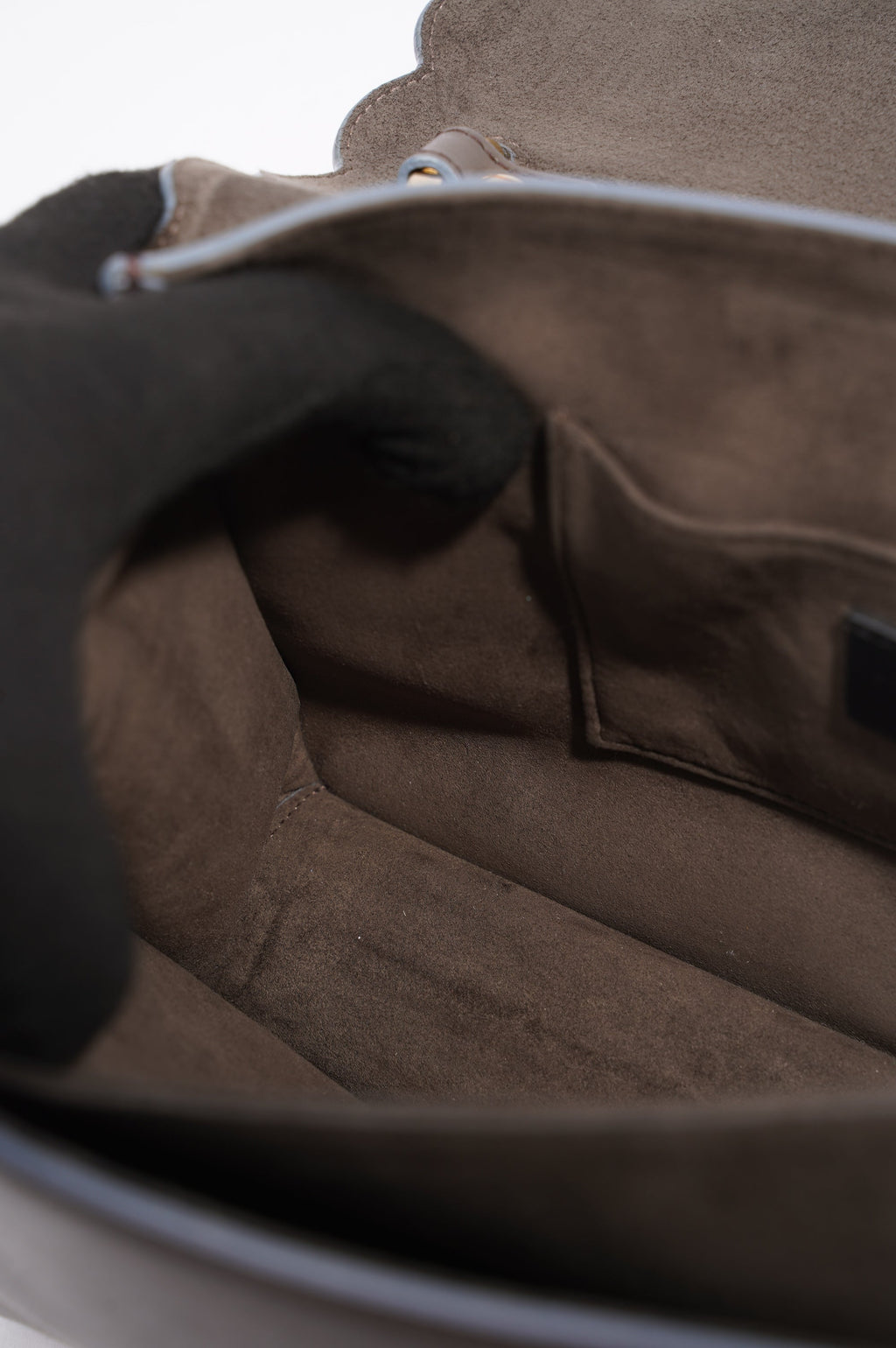 Fendi Fendi Kan Bag Grey Leather Medium