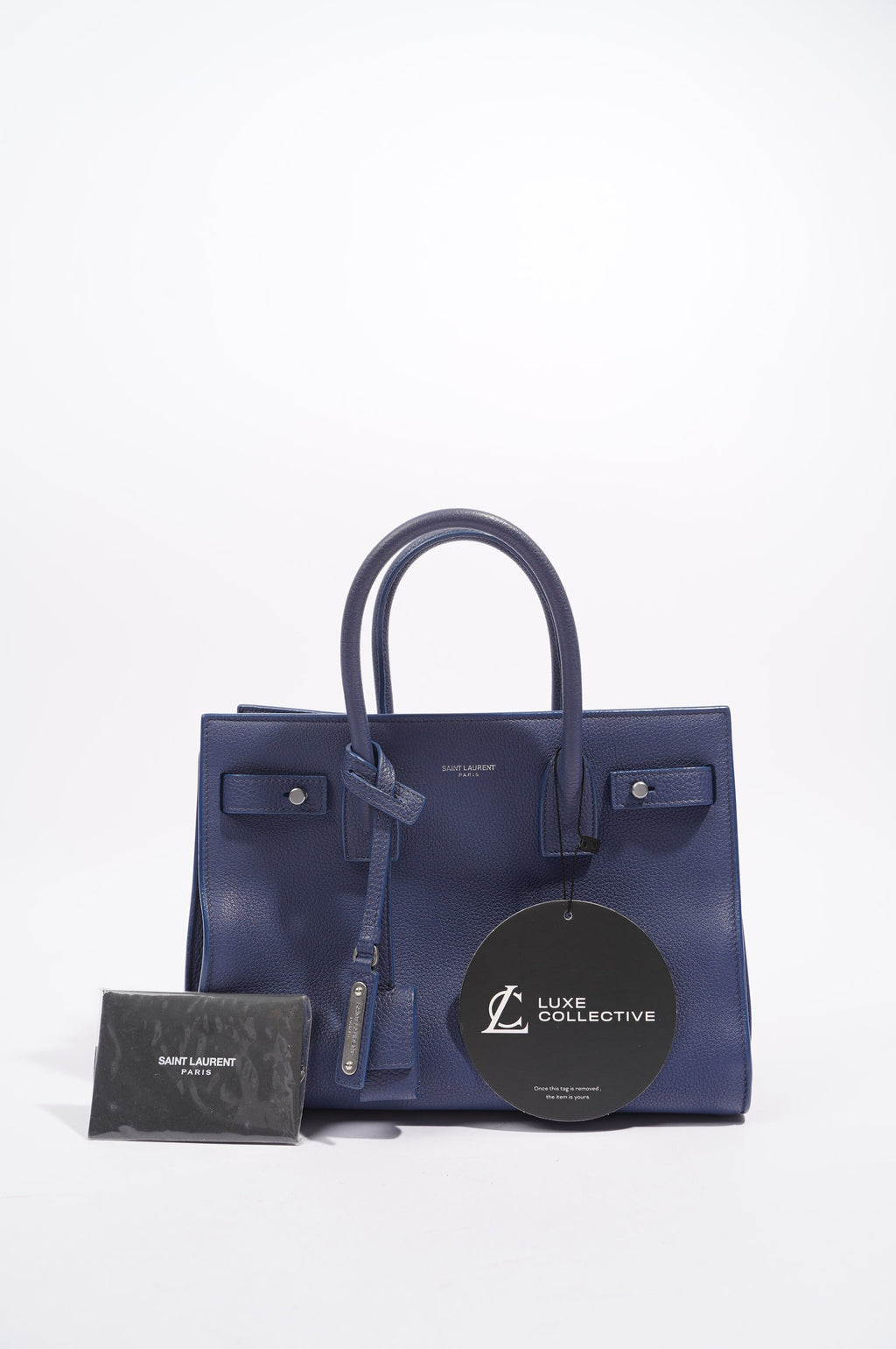 Saint Laurent Womens Sac De Jour Blue Baby