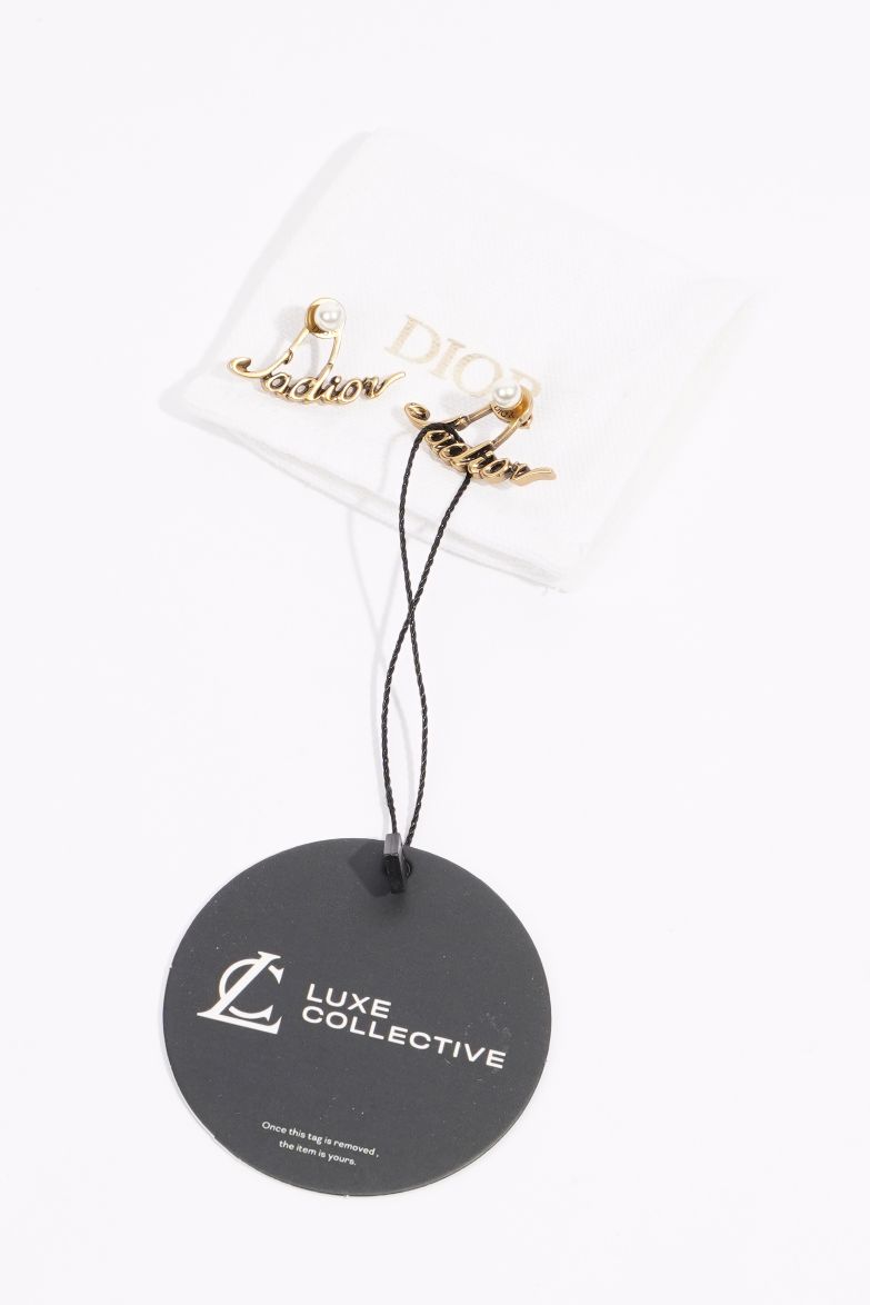 Christian Dior Womens Jadore Earrings Brass