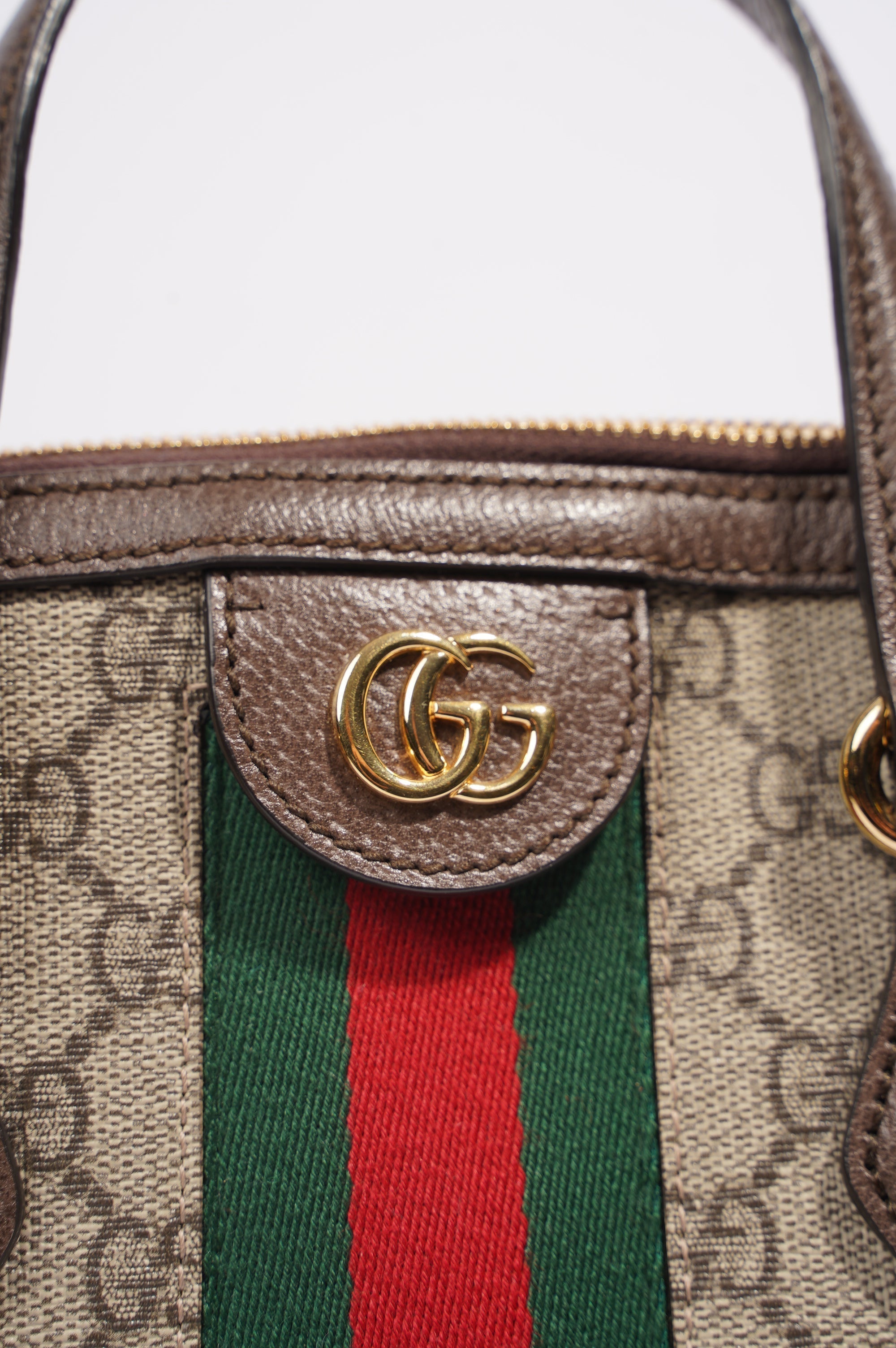 Gucci Womens Ophidia GG Bag Brown / Supreme Canvas