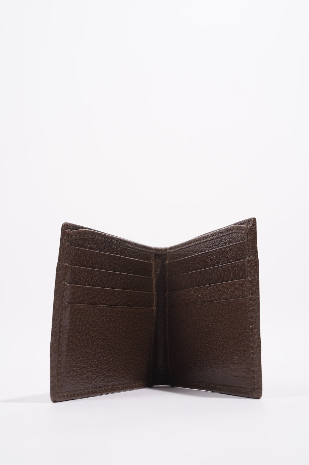 Gucci Mens Bi Fold Web Wallet Brown Canvas