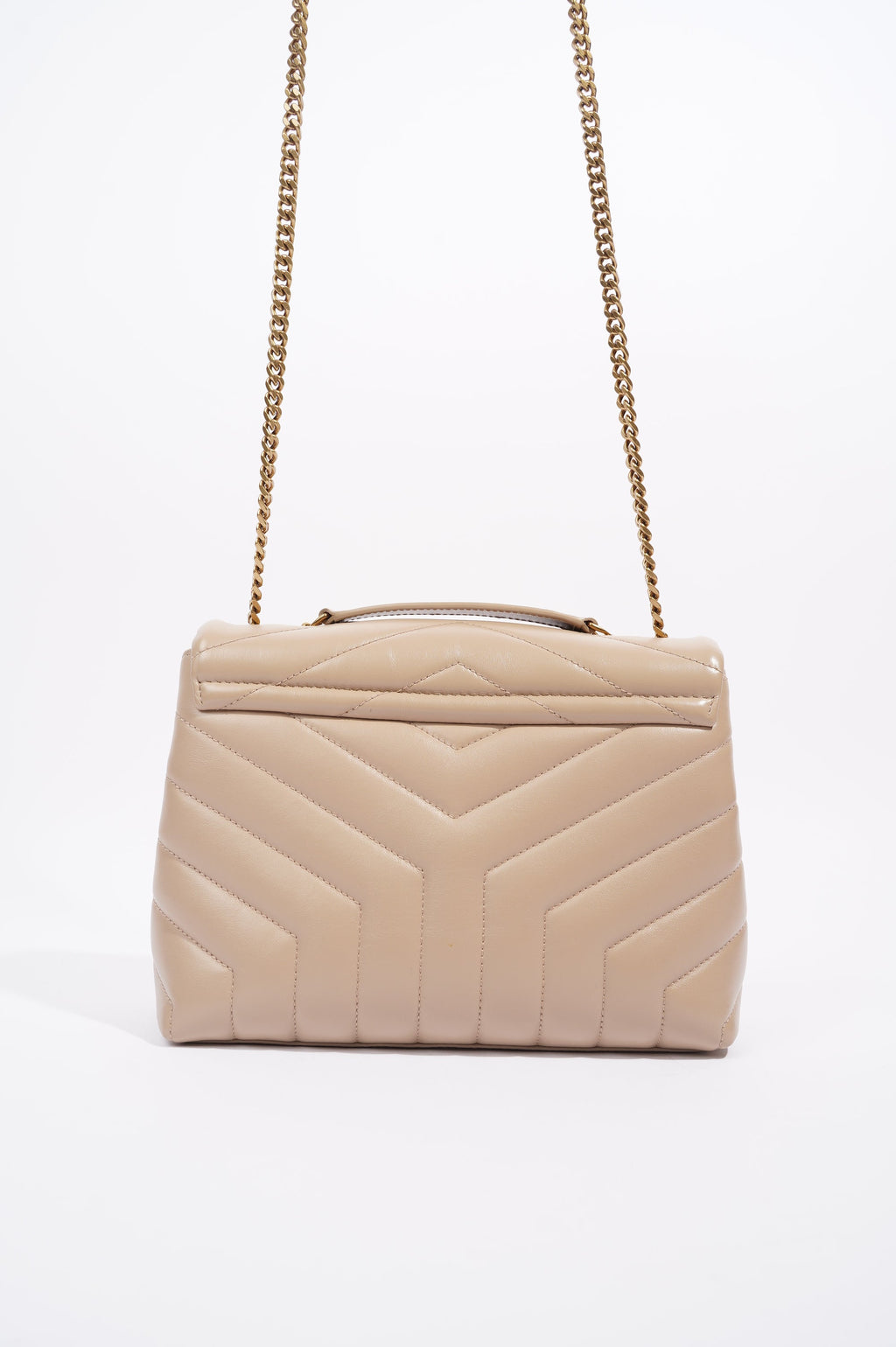 Saint Laurent Womens Lou Lou Nude Small