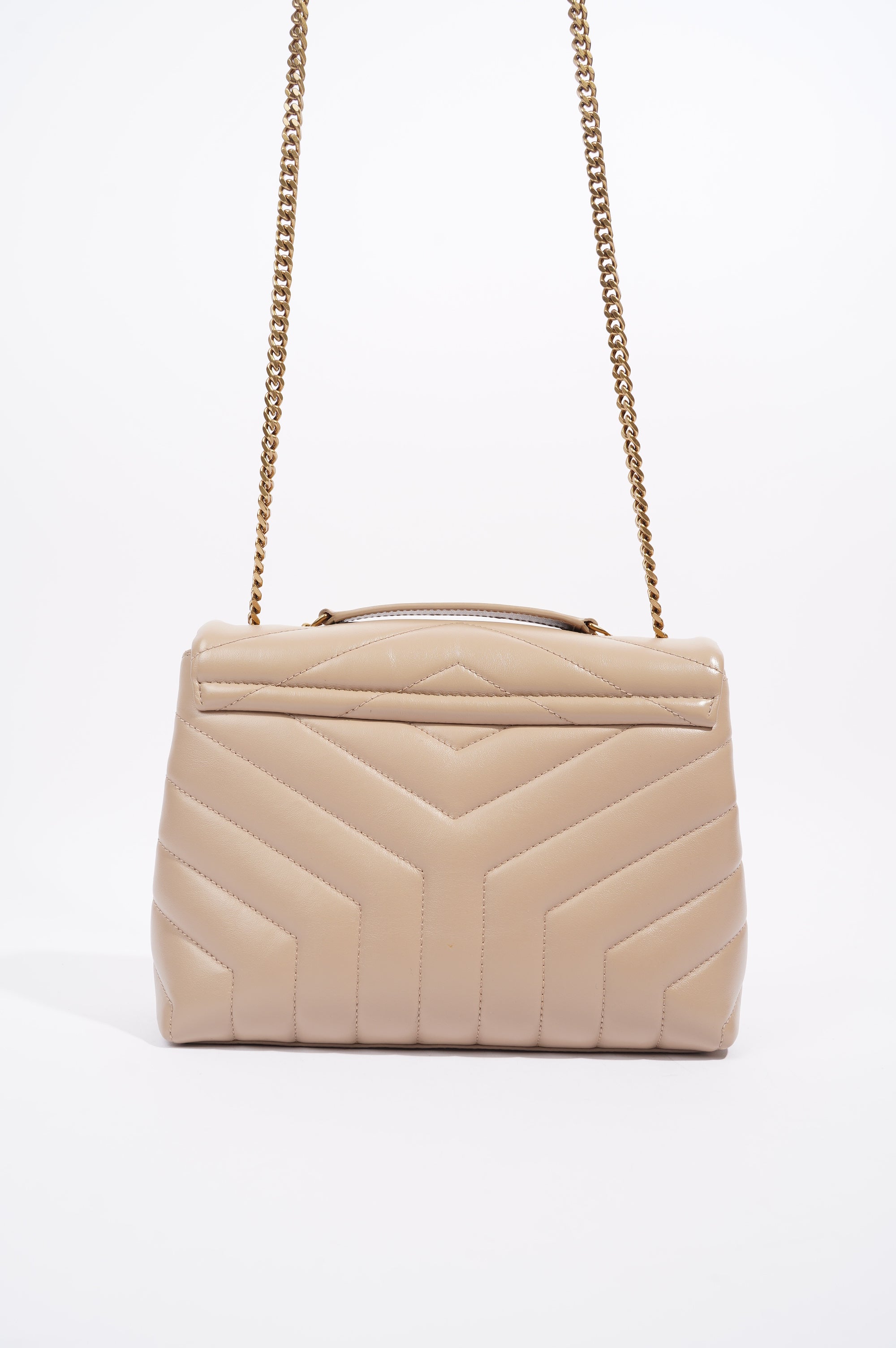 Saint Laurent Womens Lou Lou Nude Small