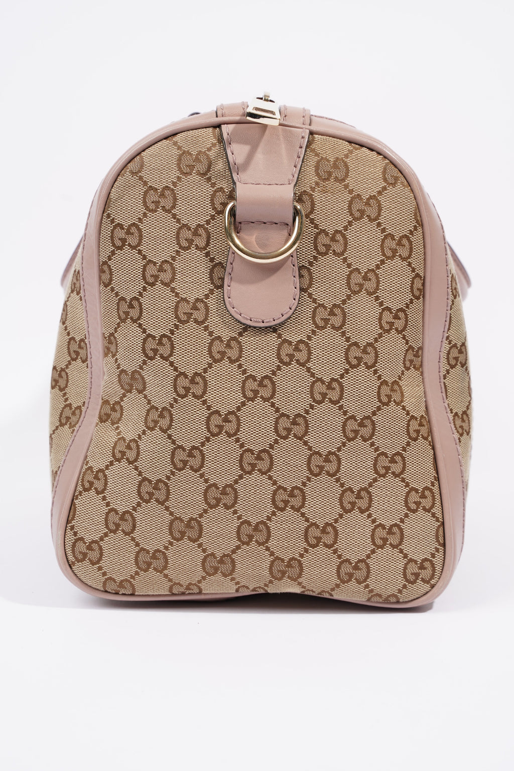 Gucci Womens Boston Bag Supreme / Pink Canvas Medium
