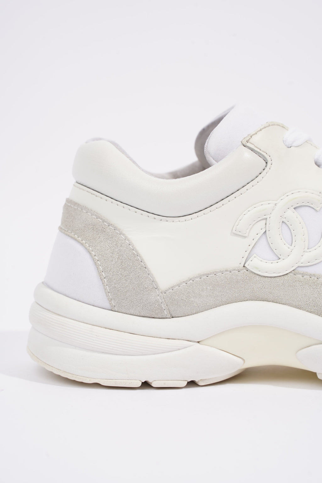 Chanel Womens Logo Runners White EU 35.5 / UK 2.5
