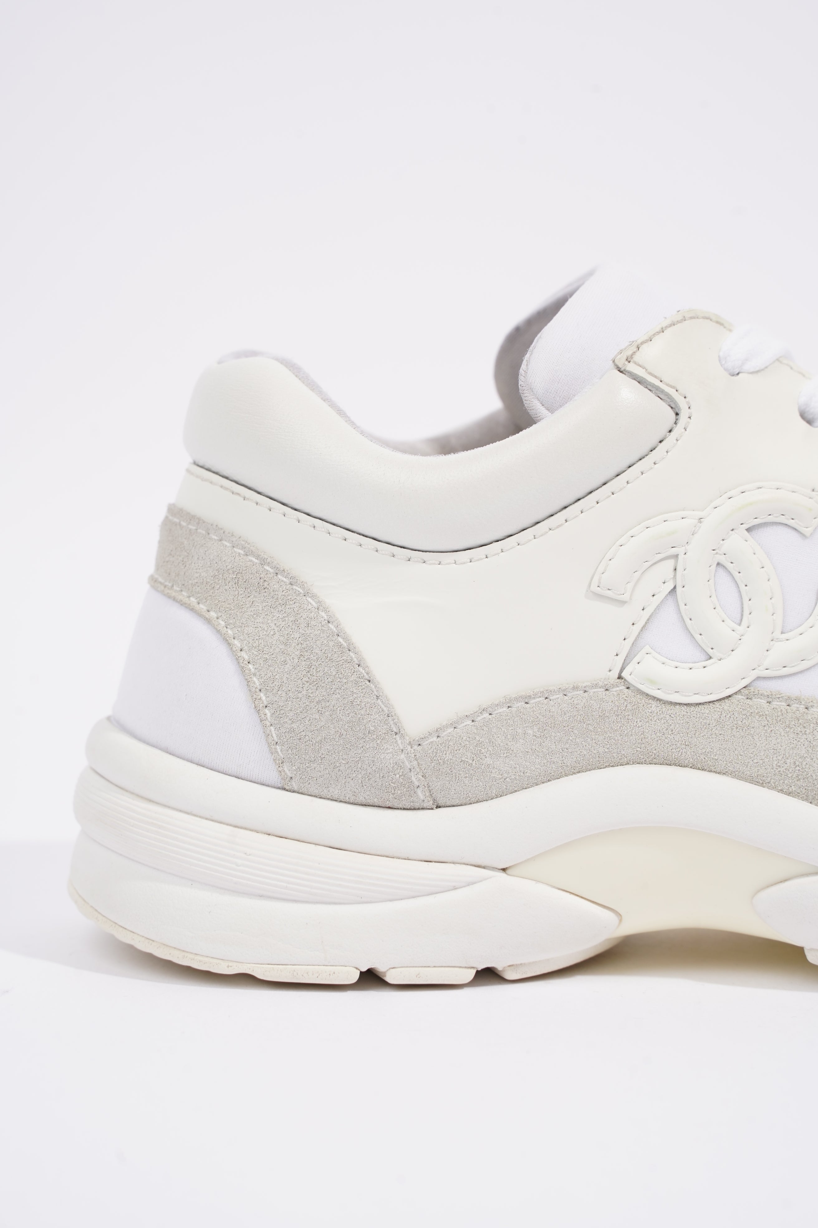 Chanel Womens Logo Runners White EU 35.5 / UK 2.5