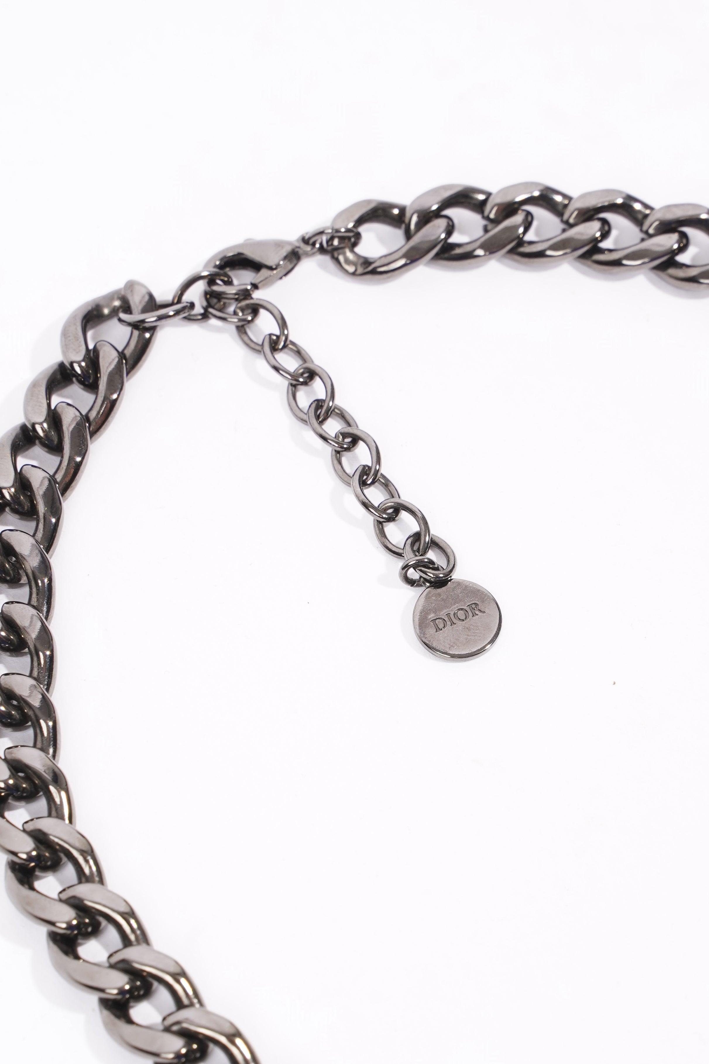Christian Dior Womens 30 Montaigne Chocker Gun Metal Brass