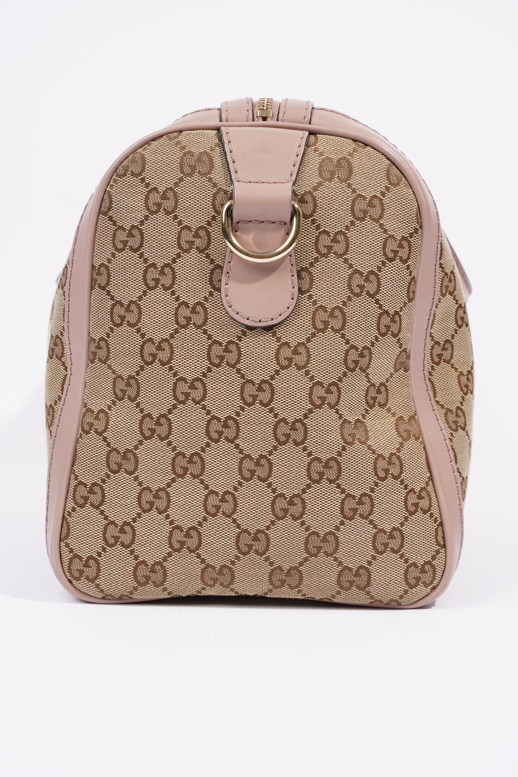 Gucci Womens Boston Bag Supreme / Pink Canvas Medium