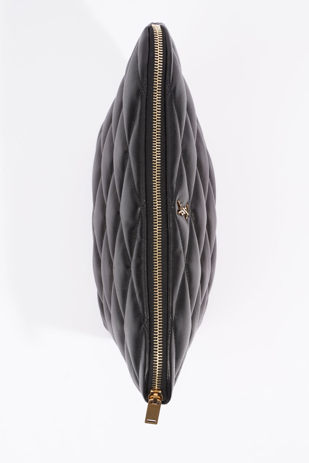 Saint Laurent Womens Sade Pouch Black Leather