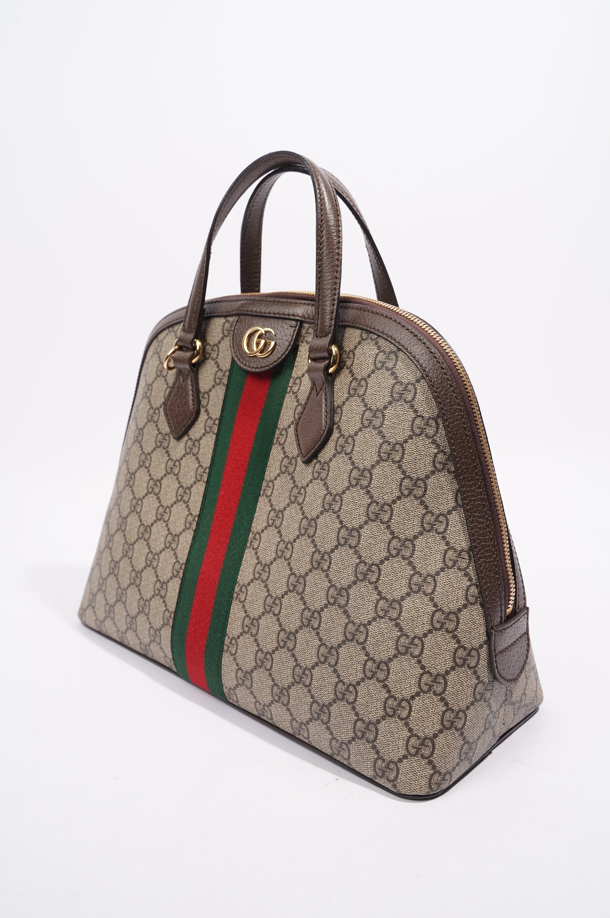 Gucci Womens Ophidia GG Bag Brown / Supreme Canvas