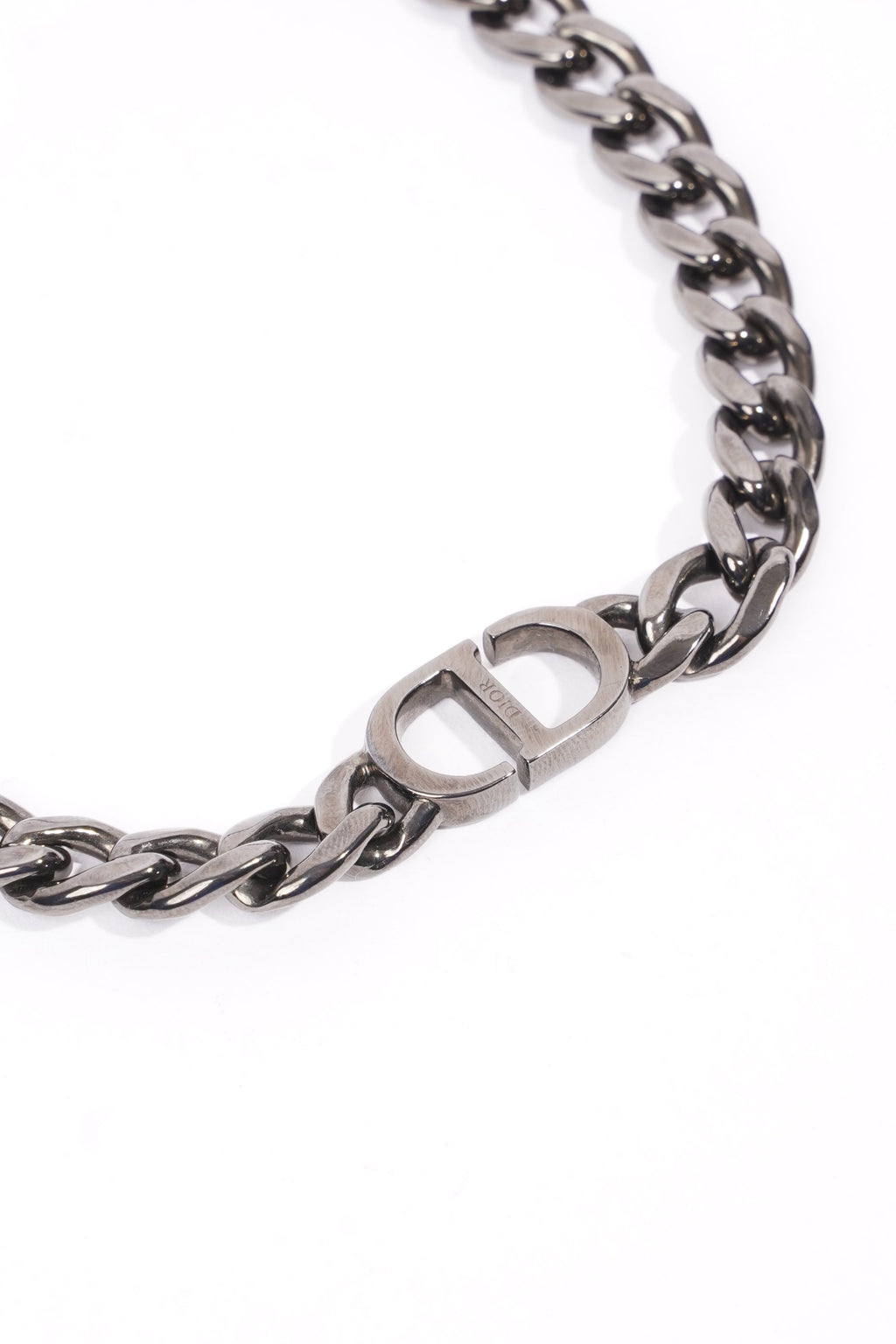 Christian Dior Womens 30 Montaigne Chocker Gun Metal Brass