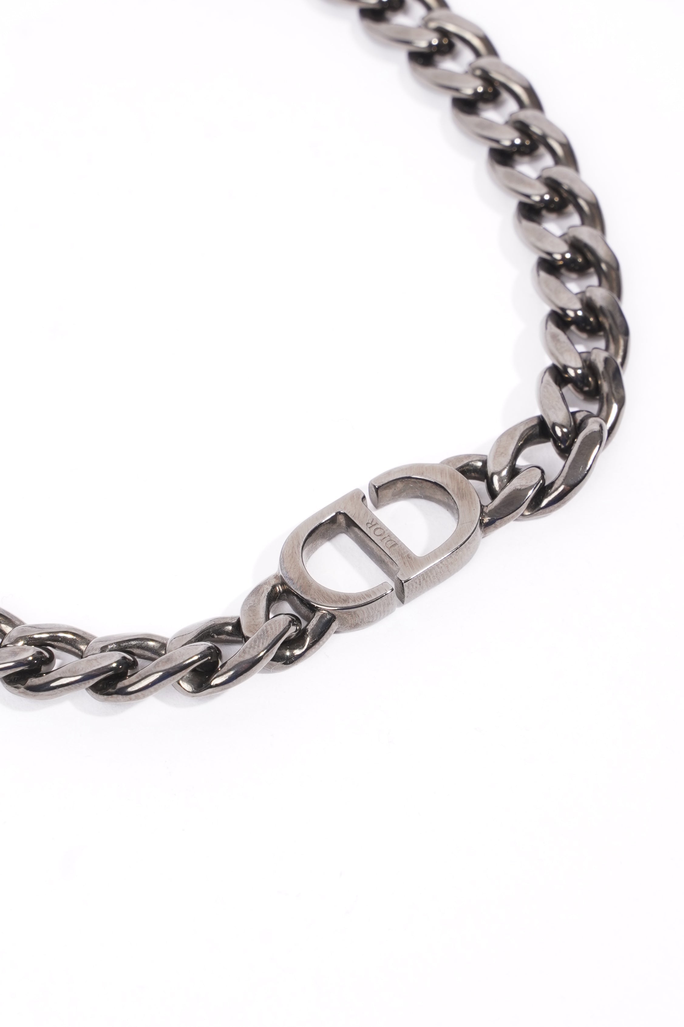 Christian Dior Womens 30 Montaigne Chocker Gun Metal Brass