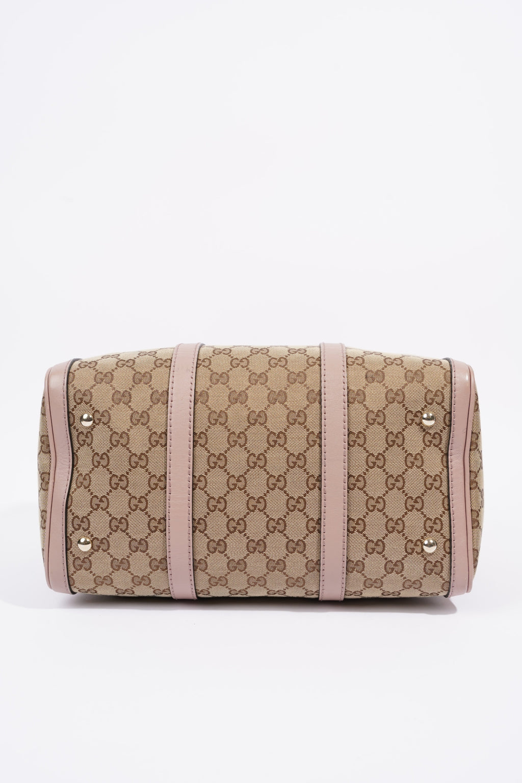 Gucci Womens Boston Bag Supreme / Pink Canvas Medium