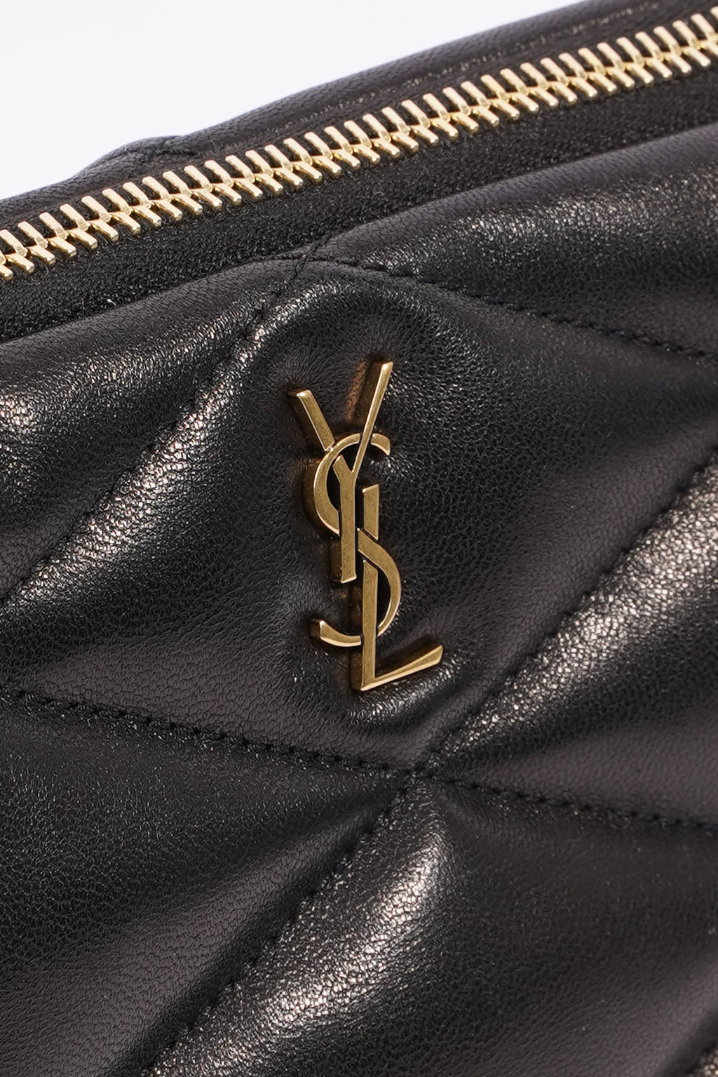 Saint Laurent Womens Sade Pouch Black Leather