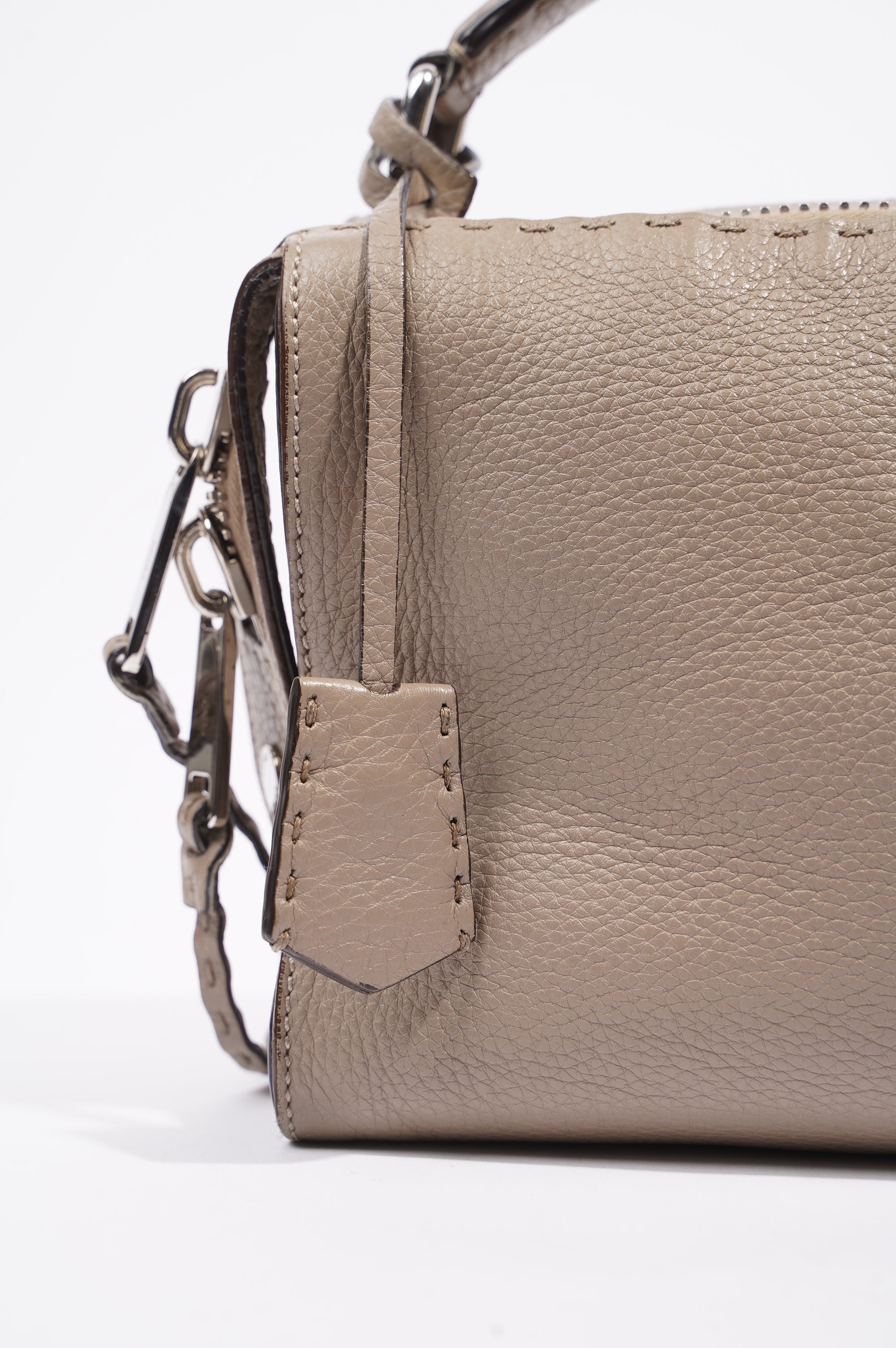 Fendi Womens Celeria Ray Handbag Beige