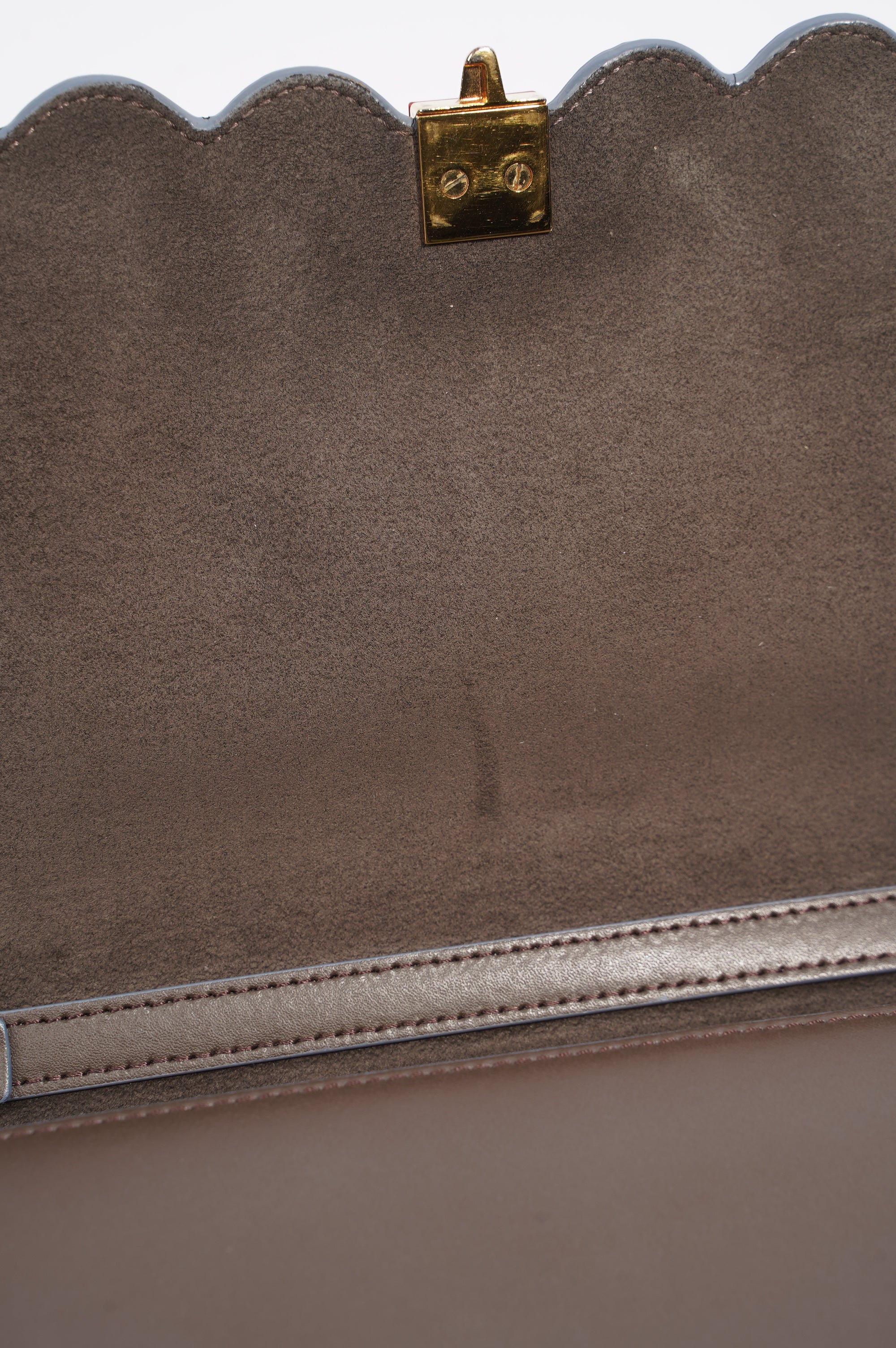 Fendi Fendi Kan Bag Grey Leather Medium