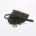 Christian Dior Womens Saddle Pouch Khaki