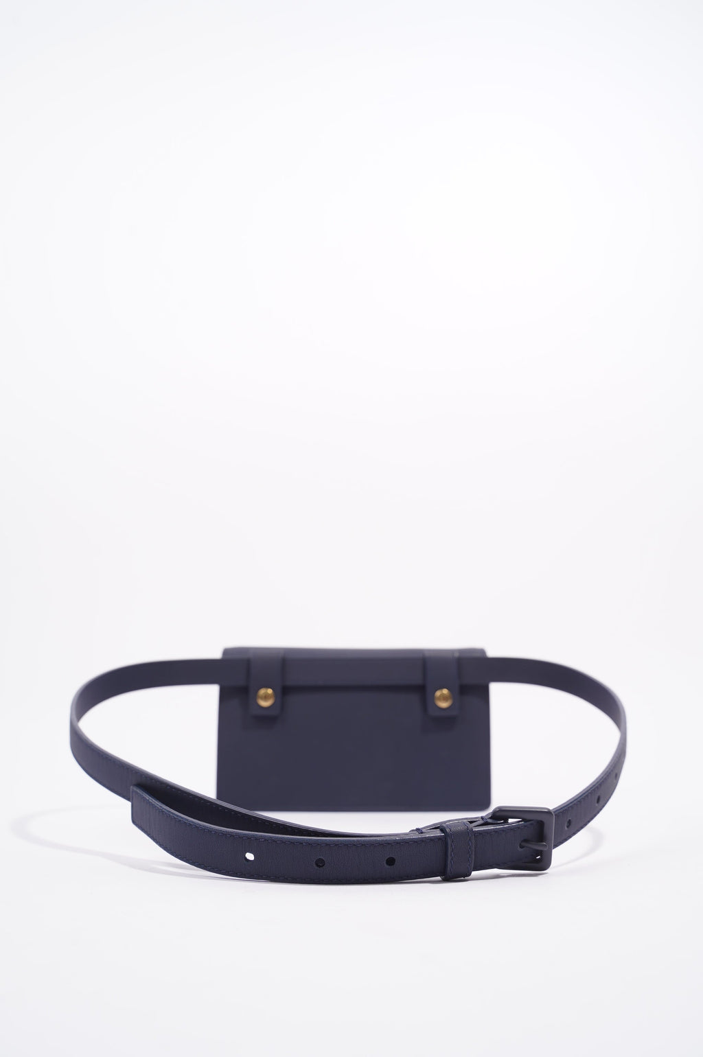Christian Dior Womens Saddle Belt Pouch Navy