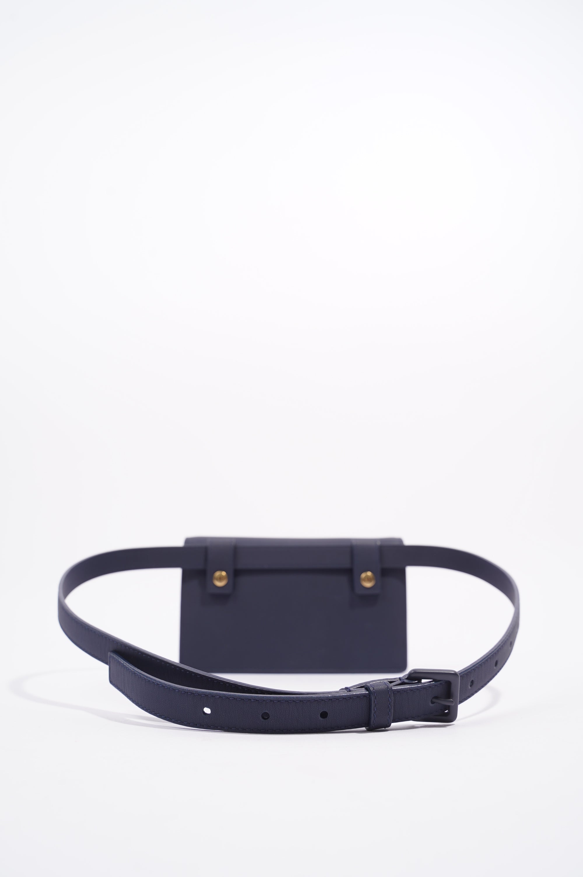 Christian Dior Womens Saddle Belt Pouch Navy