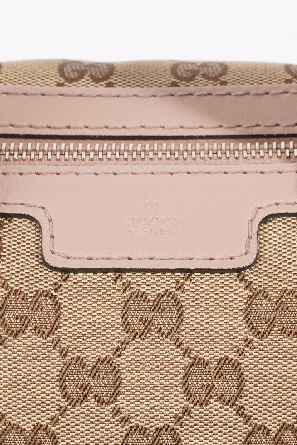 Gucci Womens Boston Bag Supreme / Pink Canvas Medium