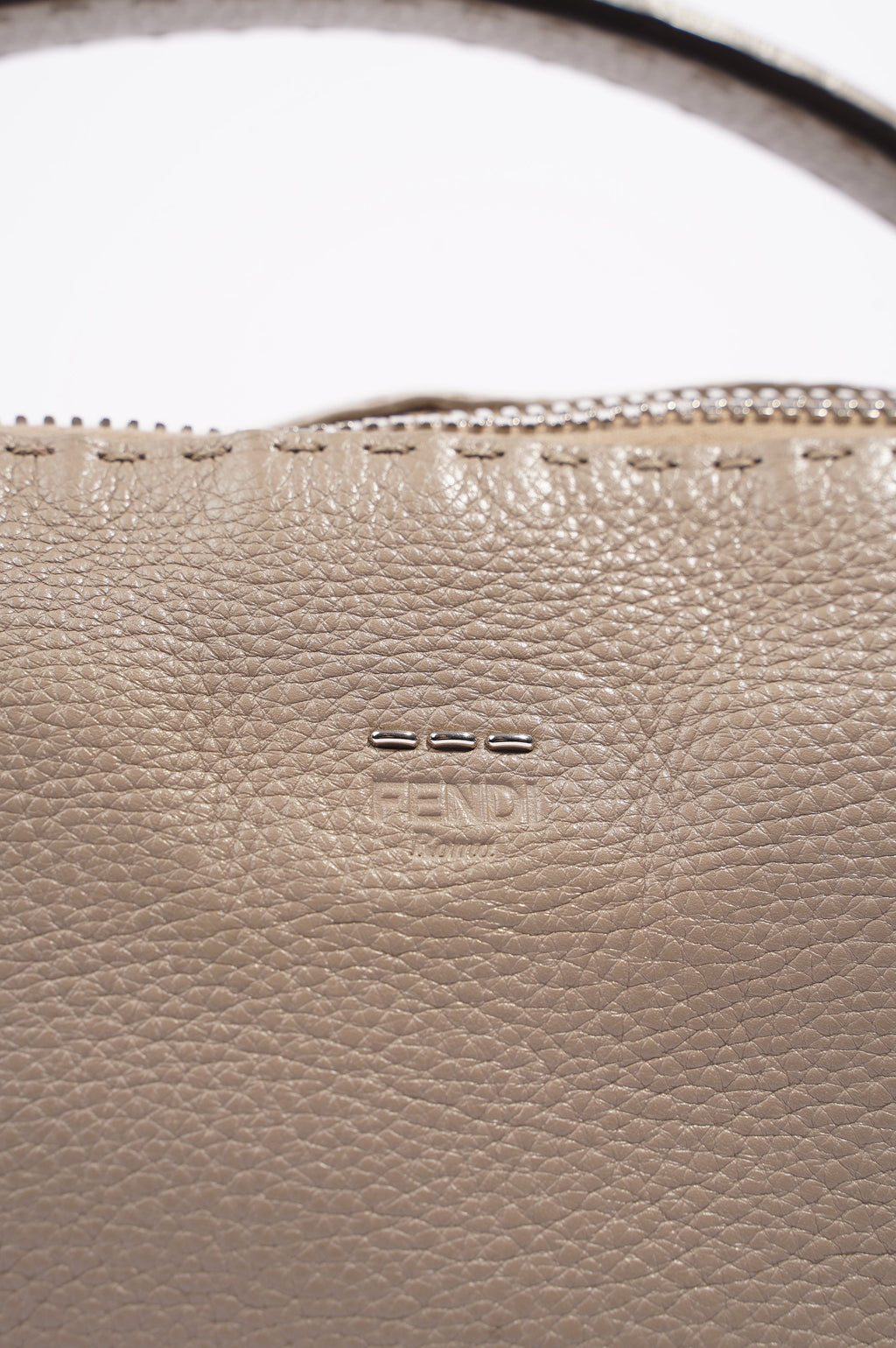 Fendi Womens Celeria Ray Handbag Beige