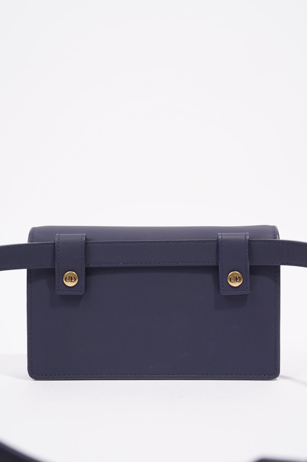 Christian Dior Womens Saddle Belt Pouch Navy