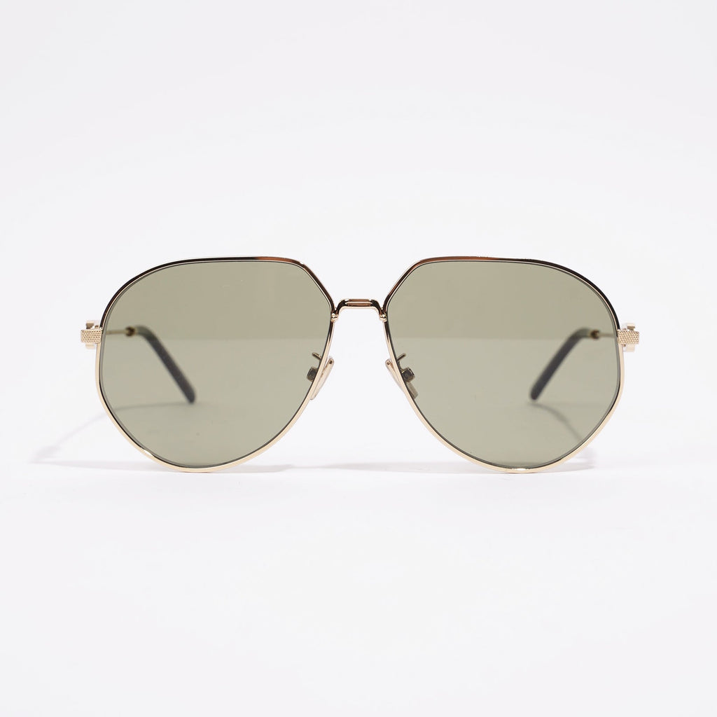 Christian Dior Mens CD Link Sunglasses Gold Metal 145